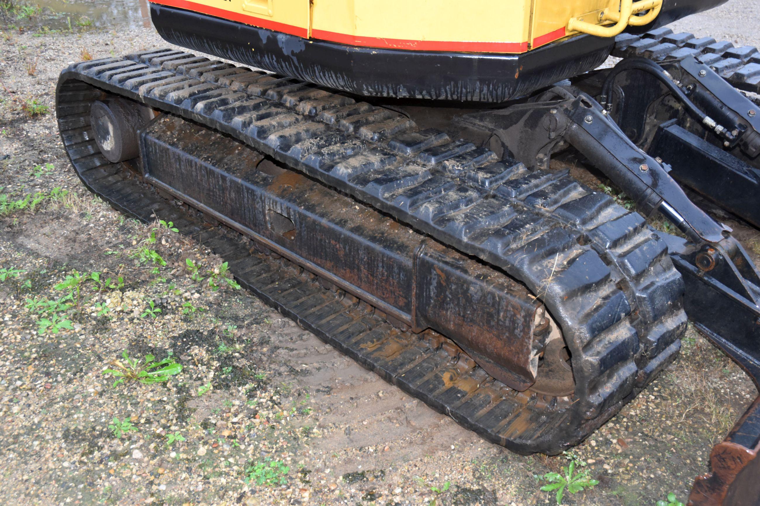 Cat 307SSR Mini Excavator, 7299 Hours Showing, 18” Rubber Tracks,Tracks Ripped, 90” Push Blade, 22''