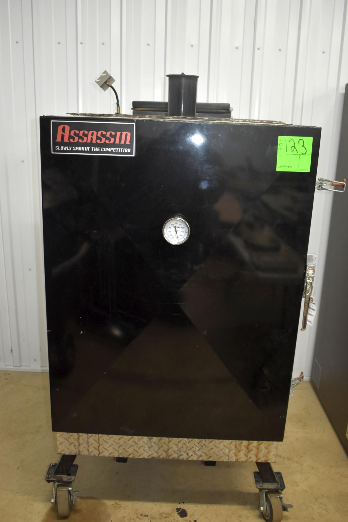 "Assassin IQ 28 Gravity-Fed Insulated Smoker, Interior cook chamber 28""x23""x 38"" tall