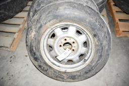 Used Goodyear 6.70-15 Tire On 5 Bolt Rim