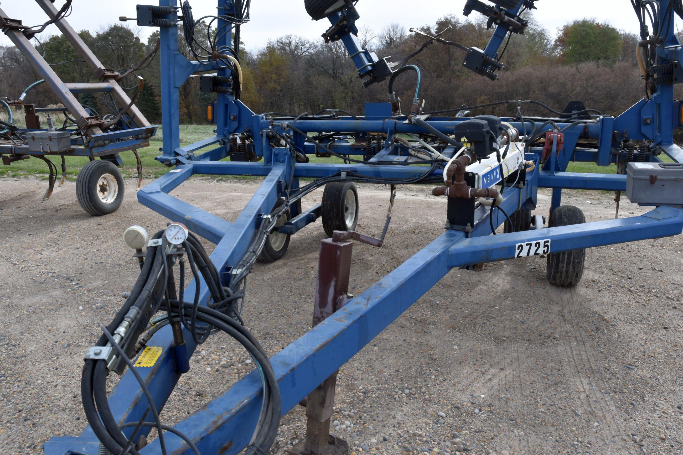 Blu-Jet LandRunner Anhydrous Tool Bar, 45', 19 Knife, Raven NH3 Cooler With Raven 440 Monitor, Walki