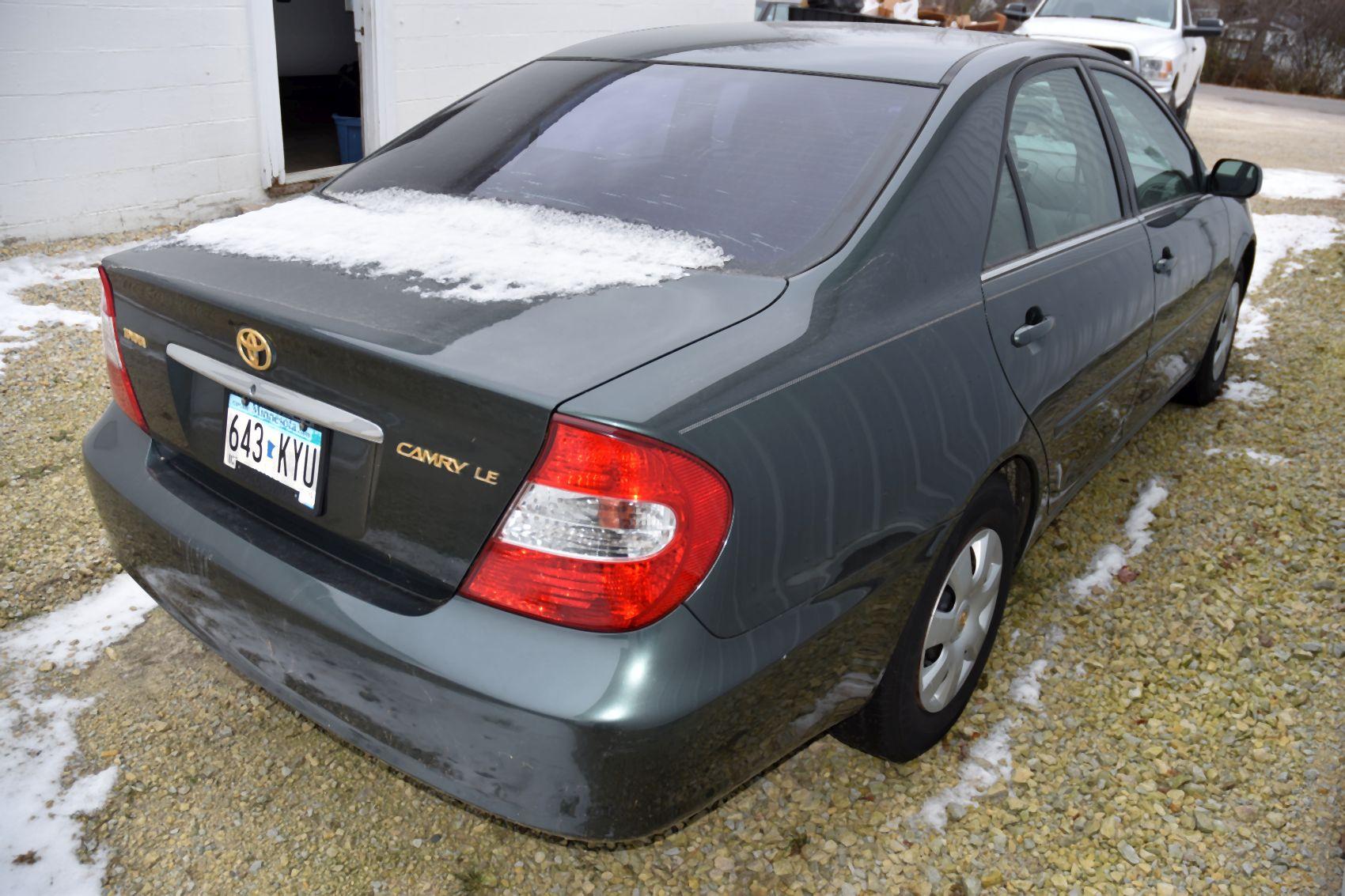 2002 Toyota Camry LE Car, Auto, 141,644 Miles, Cloth, CD, AM/FM, Runs Good, Just Detailed, Has Bee