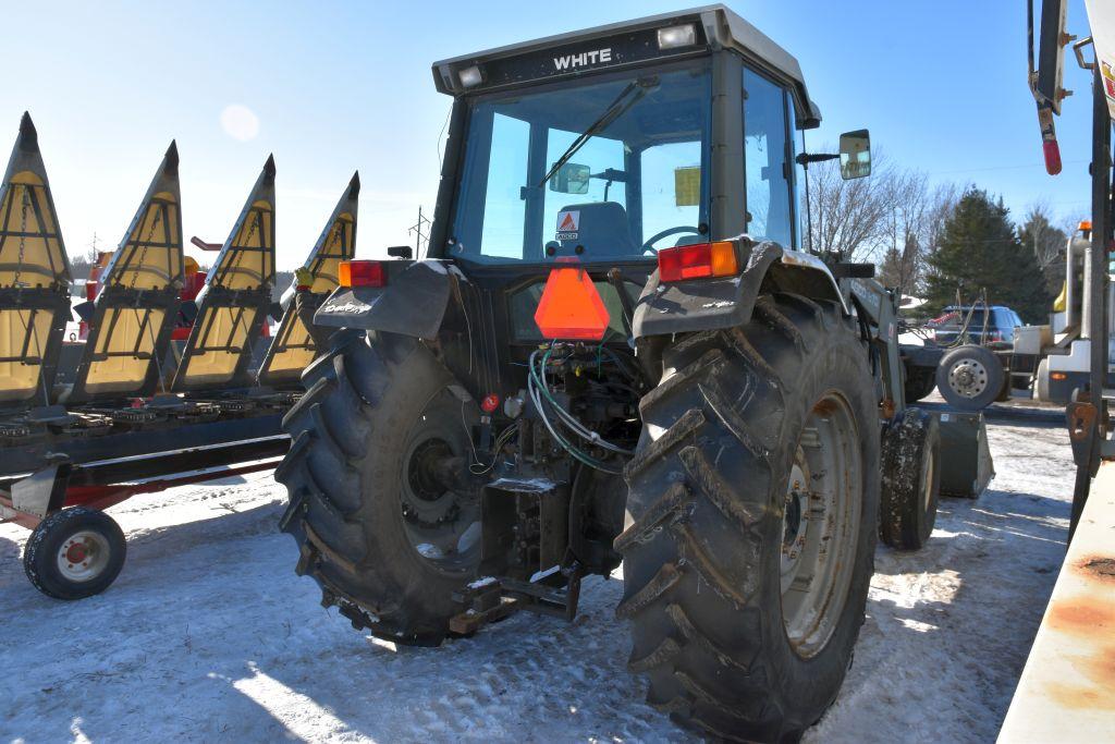 1992 White 6105 2WD Tractor With Agco 670 Loader Non-J