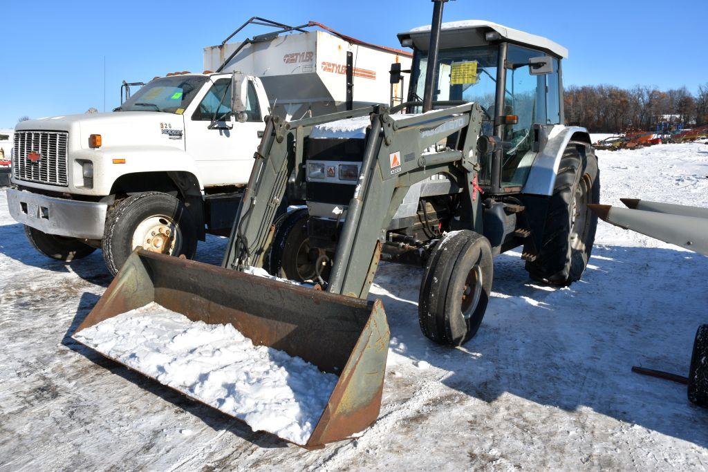 1992 White 6105 2WD Tractor With Agco 670 Loader Non-J