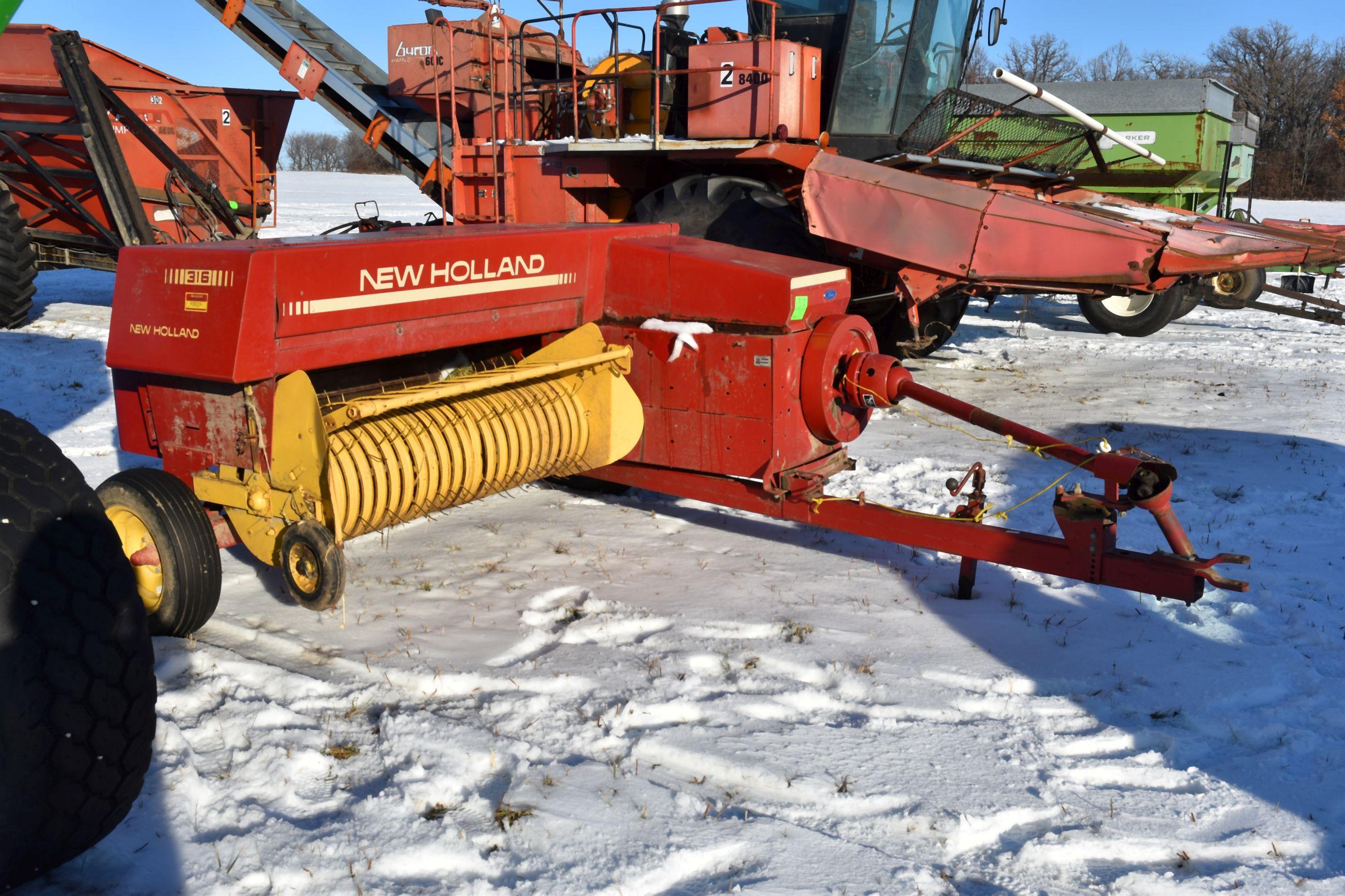 New Holland 316 Small Square Baler, 540PTO, Strai