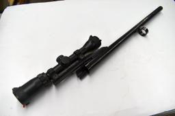 Remington 870 Rifled Slug Barrel., 12 Gauge, Cantilever, Bushmaster Banner 1.75-4x32 Scope, Used