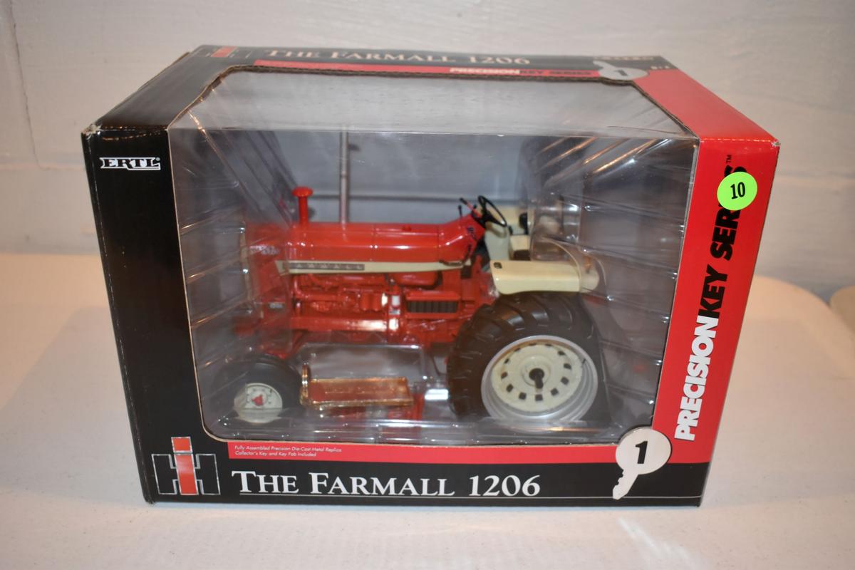 Ertl Precision Key Series No.1 Farmall 1206 Tractor, 1/16th Scale With Box