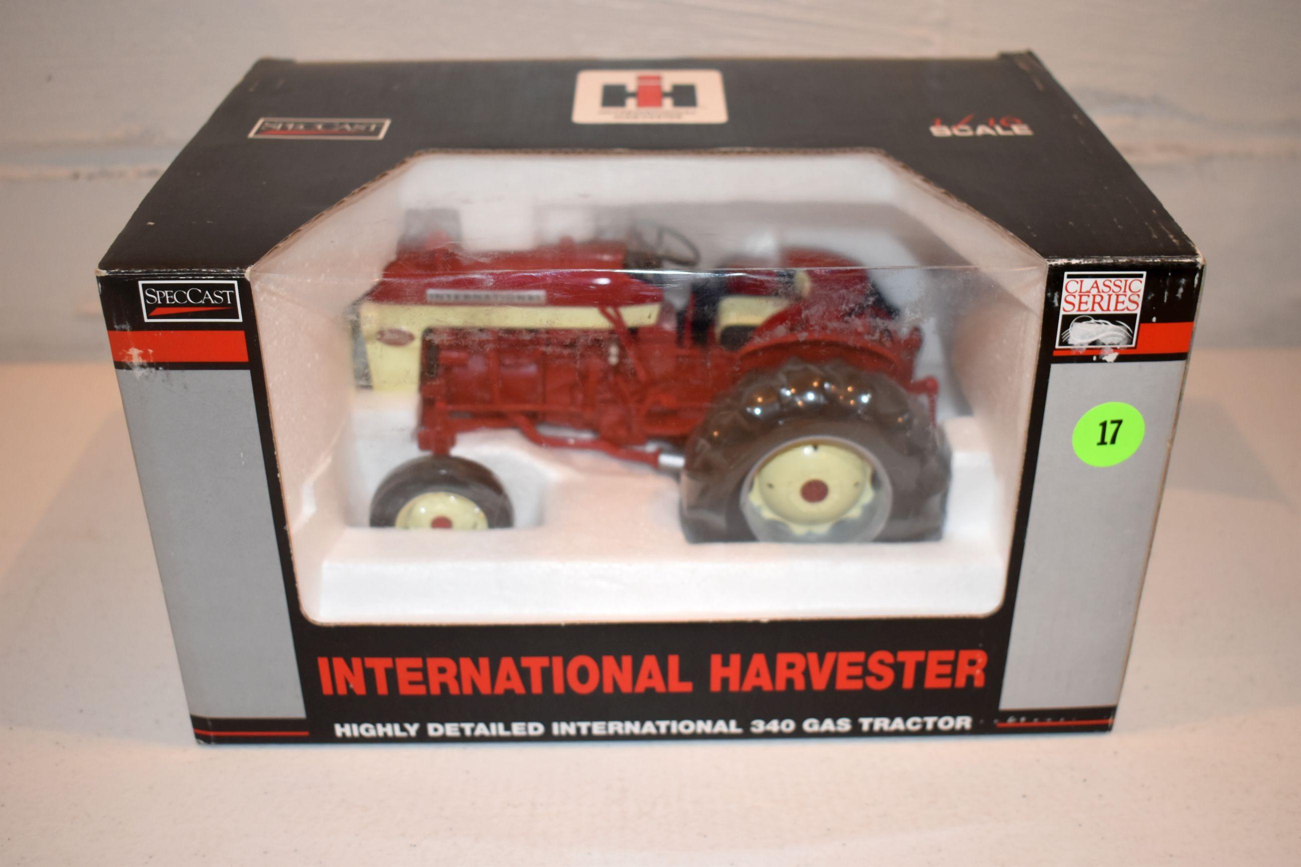 Spec Cast International Harvester 340 Utility Tractor, Highly Detailed, 1/16th Scale With Box