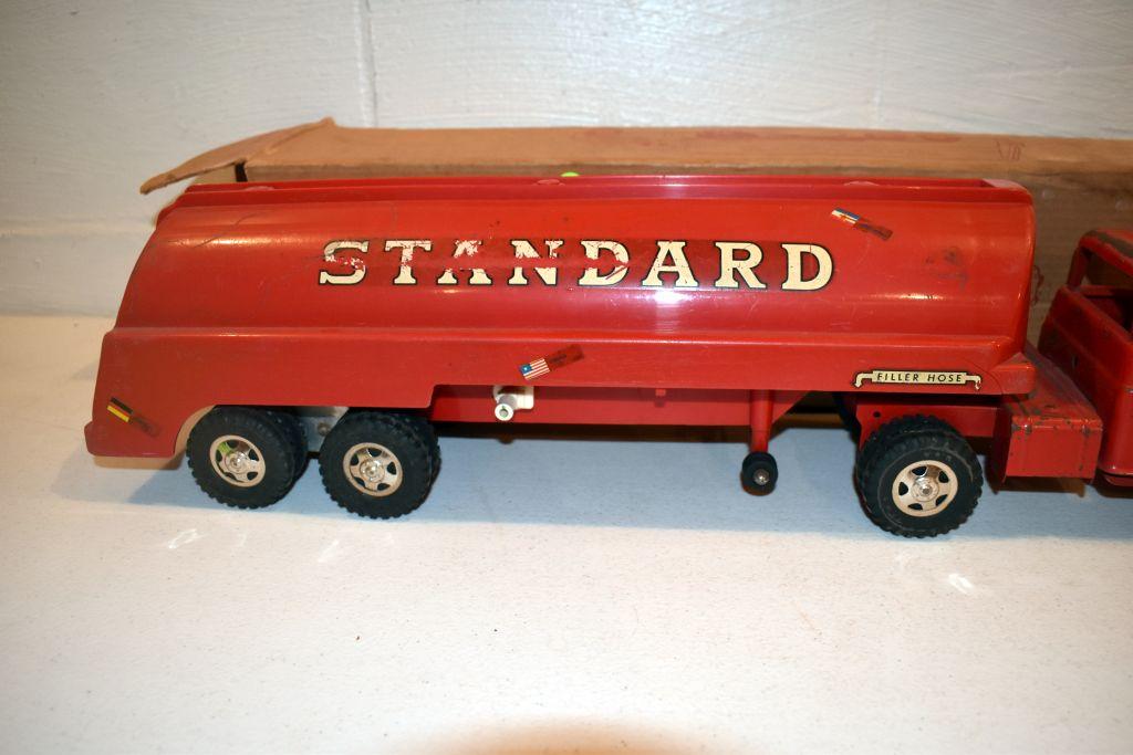 1960s Tonka No.145 Tanker Truck, With Original Box, Box Is A Little Rough