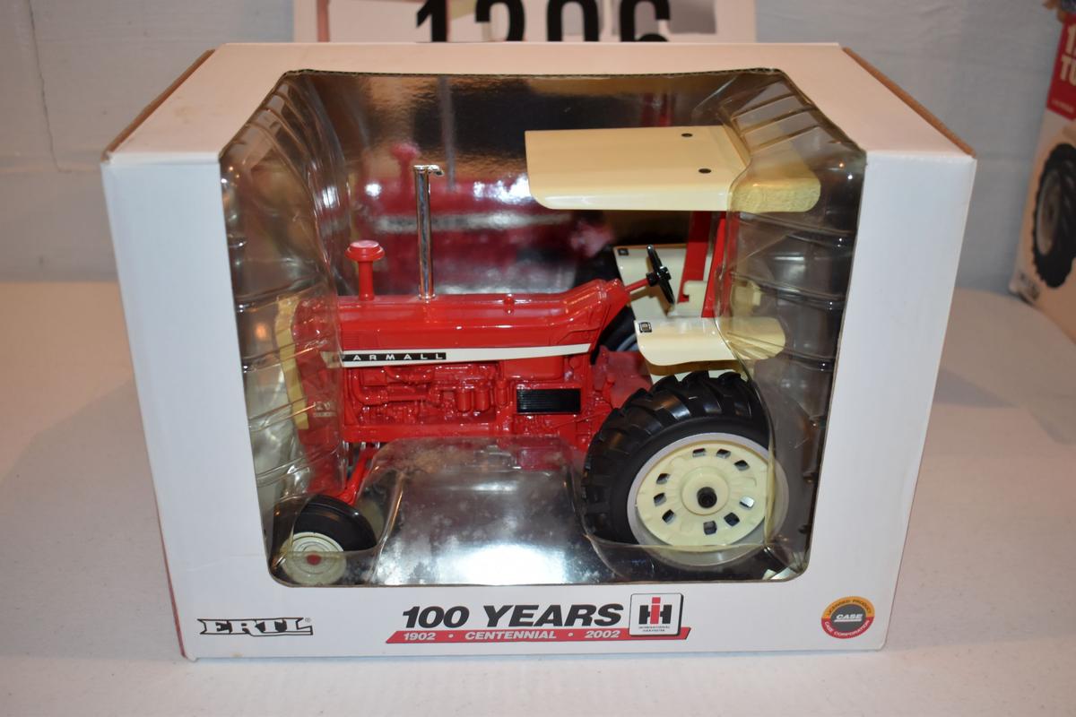 Ertl 100 Years Centennial Farmall 1206 Tractor With Canopy, 1/16th Scale With Box
