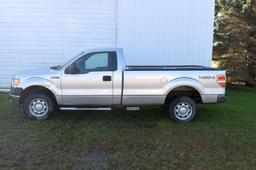 2010 F150 XL Pickup, 4x4, Reg Cab, Long Box, 4.6L V8, Auto, 39,797 Miles, One Owner