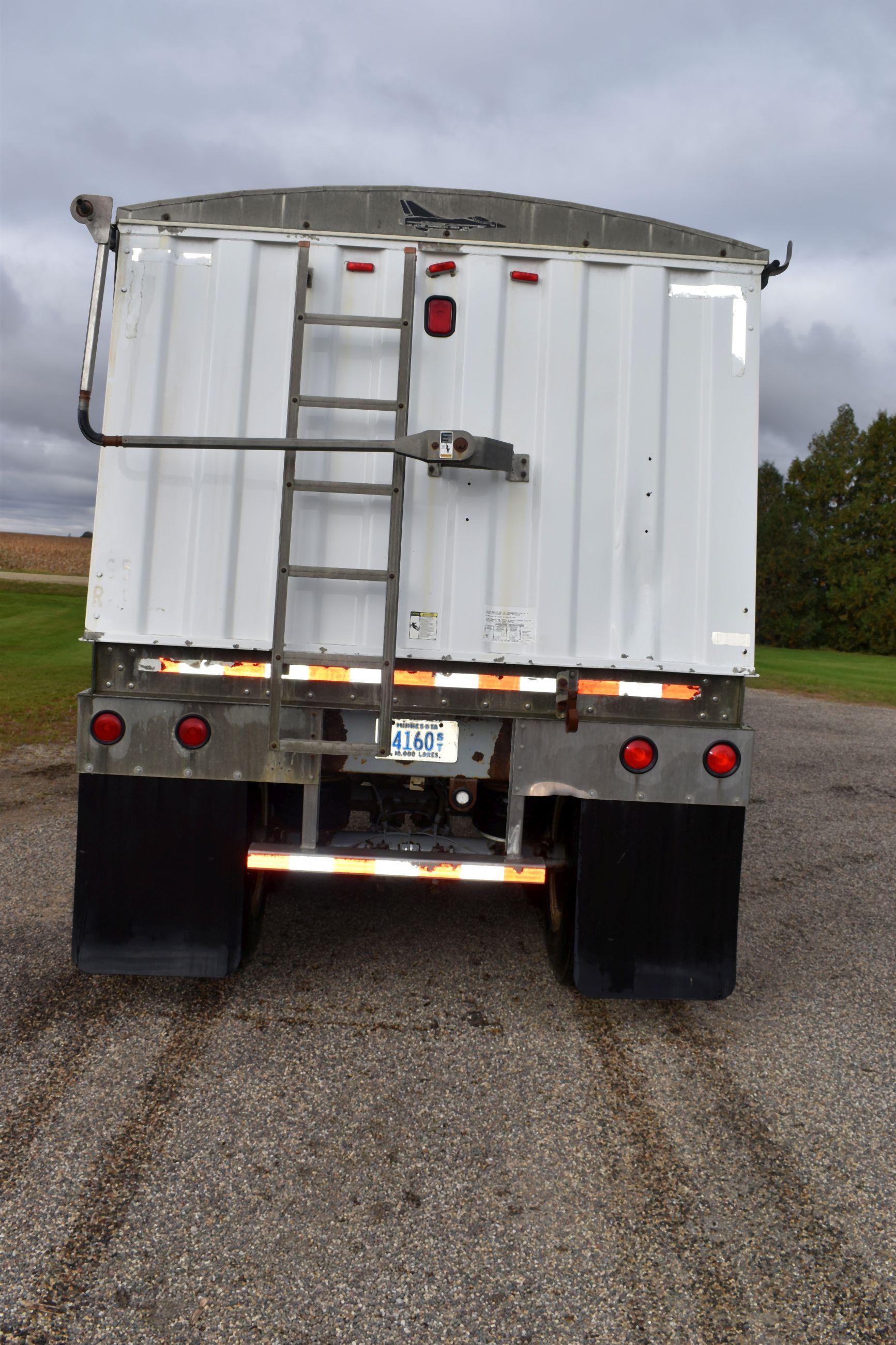 2005 Jet Hopper Bottom Grain Trailer 42’x96”x66” Electric Roll Tarp, Electric Traps, 22.5 Rubber, Ai