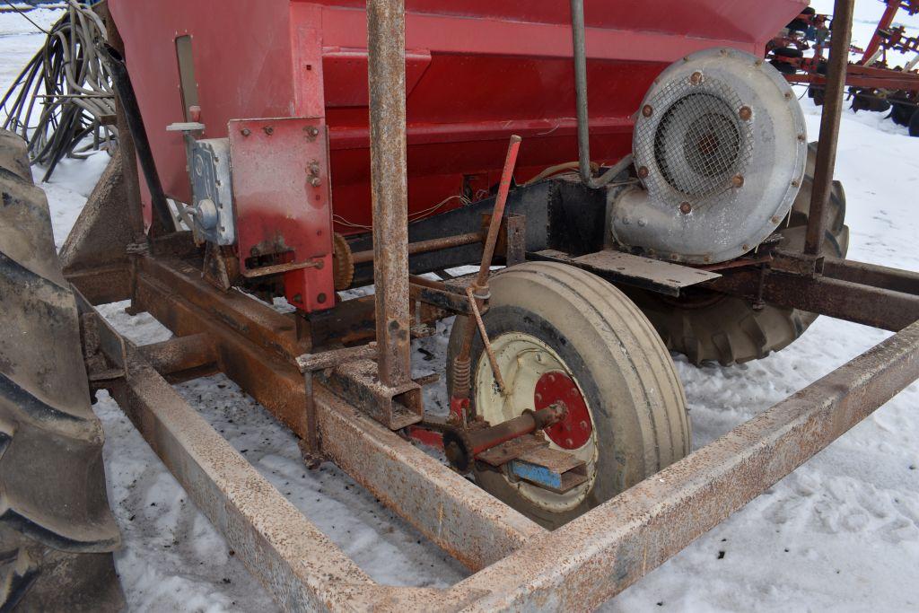 Gandy Orbit Air 64GS24S On Shopbuilt Gooseneck Cart, Ground Driven, Very Rusty