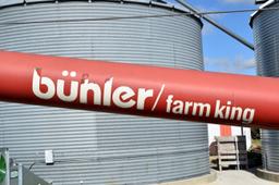 Buhler Farm King 1060 Grain Auger, 10” x 60’ Swing Hopper, Hydraulic Lift, 540PTO