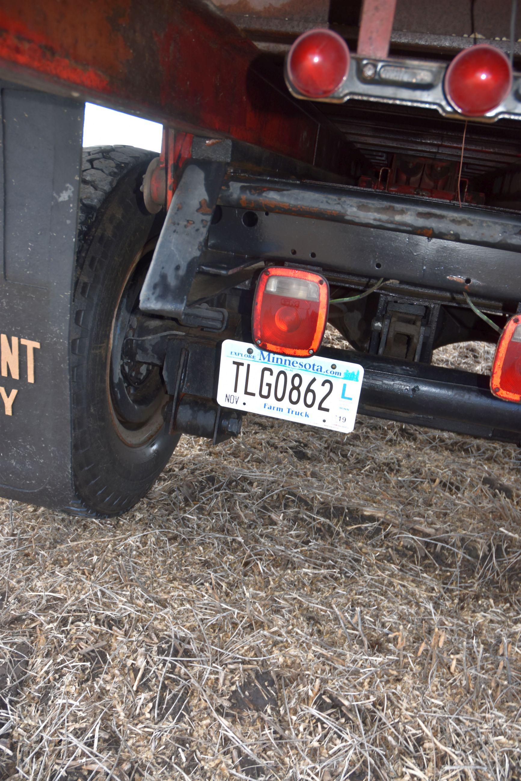 1974 GMC 6500 Super Custom Grain Truck with 10,257 Actual Miles, 366 Gas V8, 5 x 2 Speed, 9.00-20 Ti