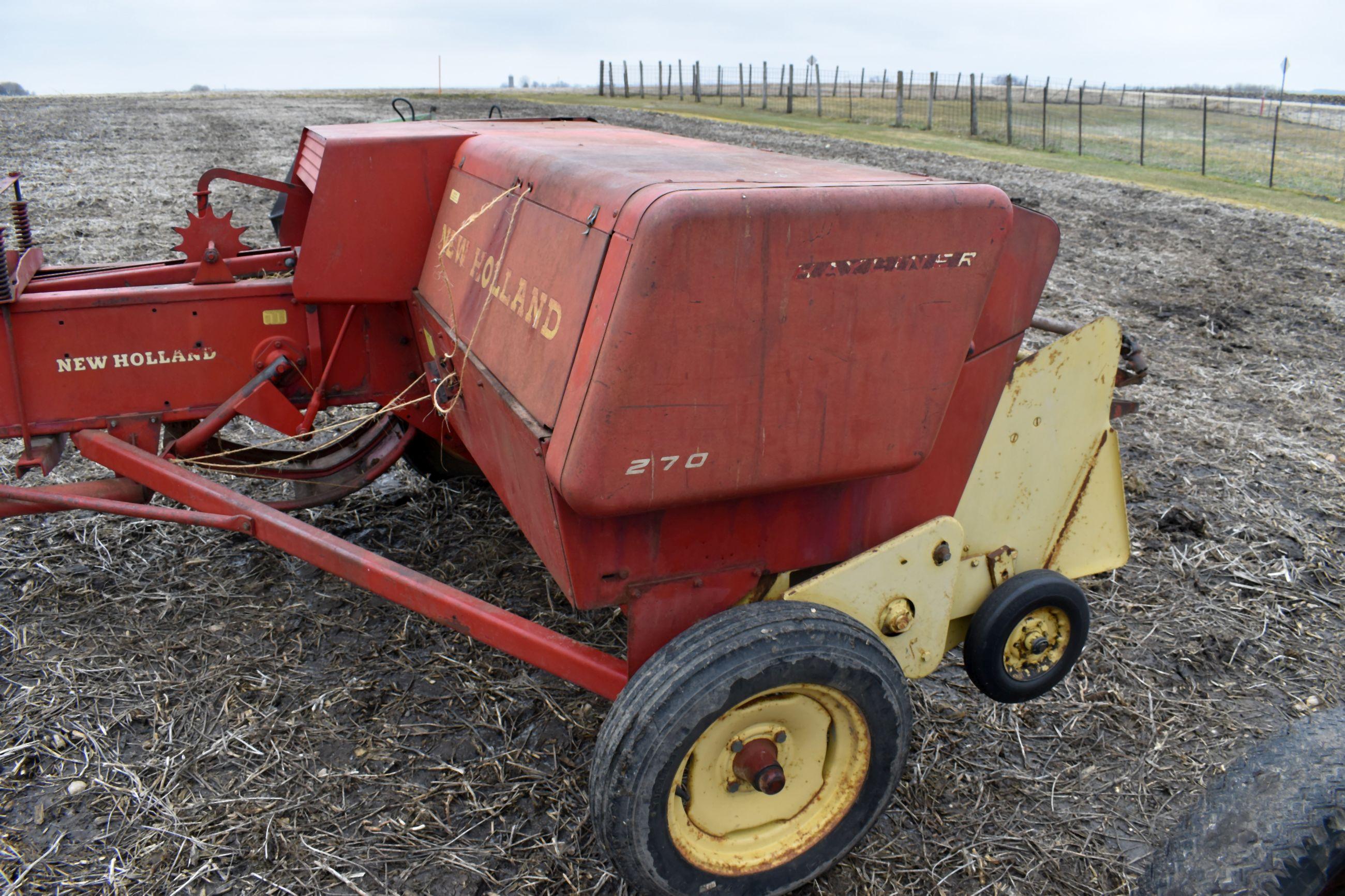 New Holland 270 Square Baler, 540PTO, Straight Chute