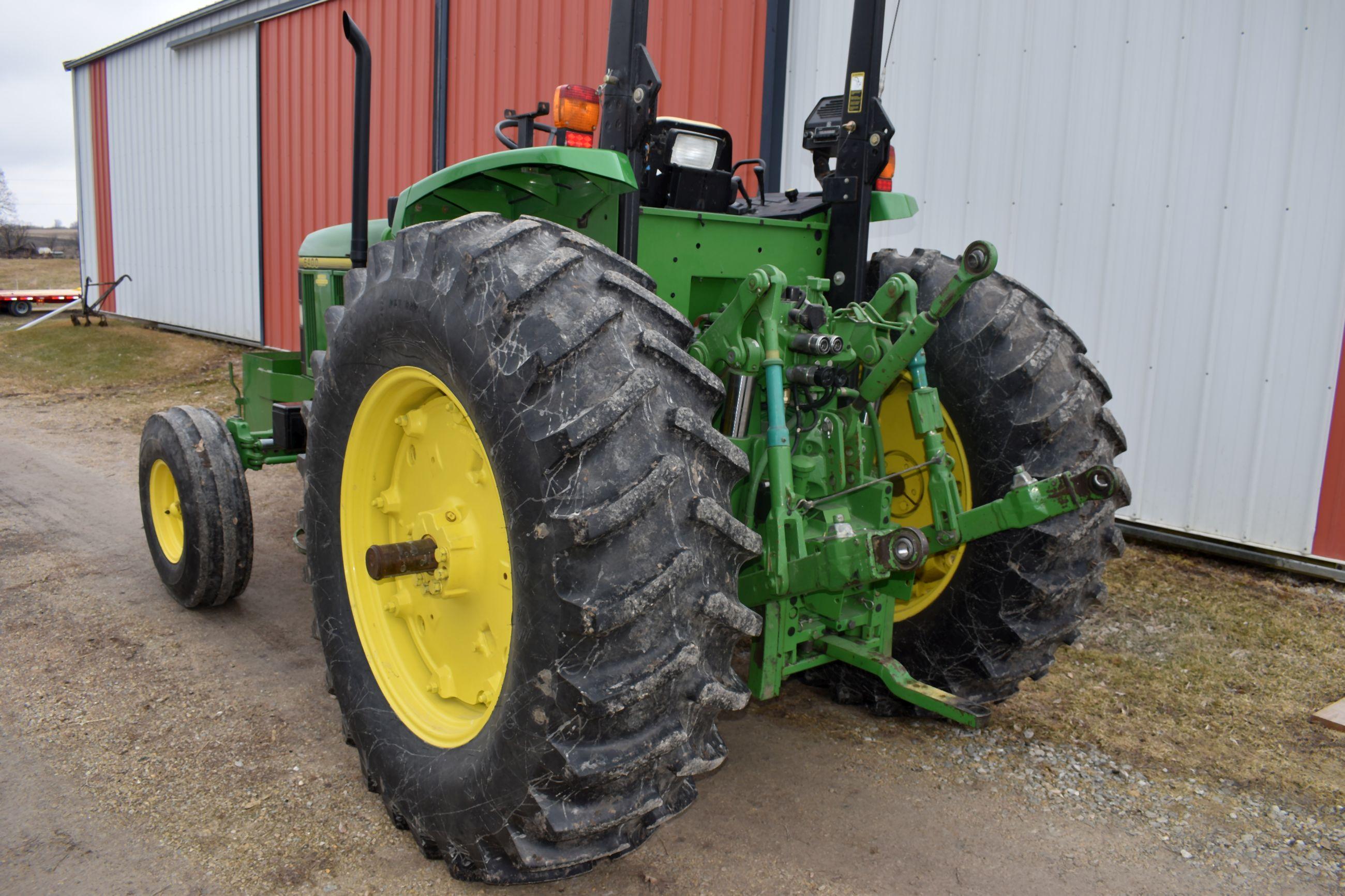 1993 John Deere 6400 2WD, Open Station, Power Quad, 1,478 Actual Hours, 18.4x34, 3pt, 2hyd, 540/1000