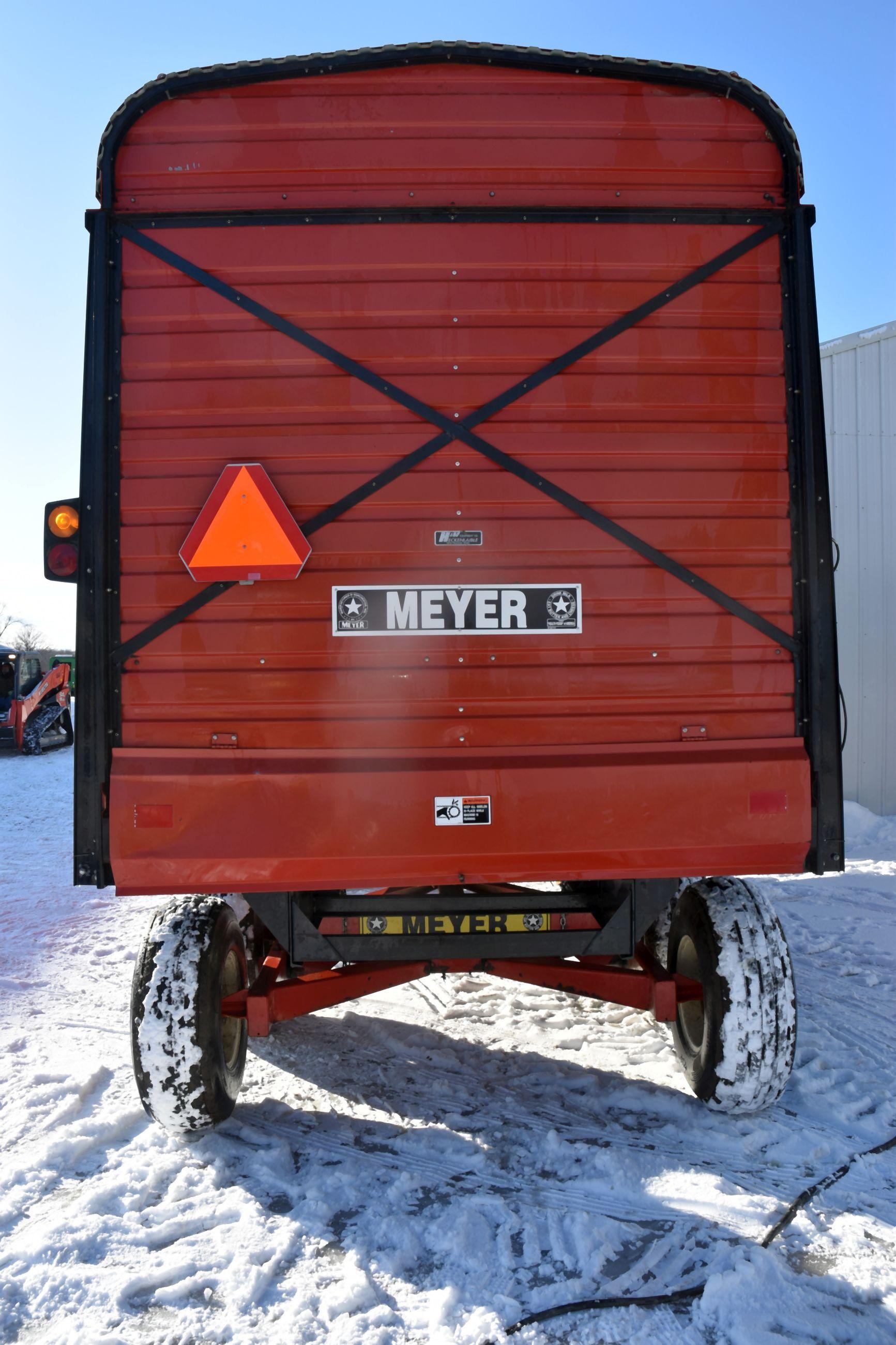 Meyers 4516 TSS Forage Box, 16’, Unload Extension With Meyers 1200 Series Running Gear, 12 Ton Tande