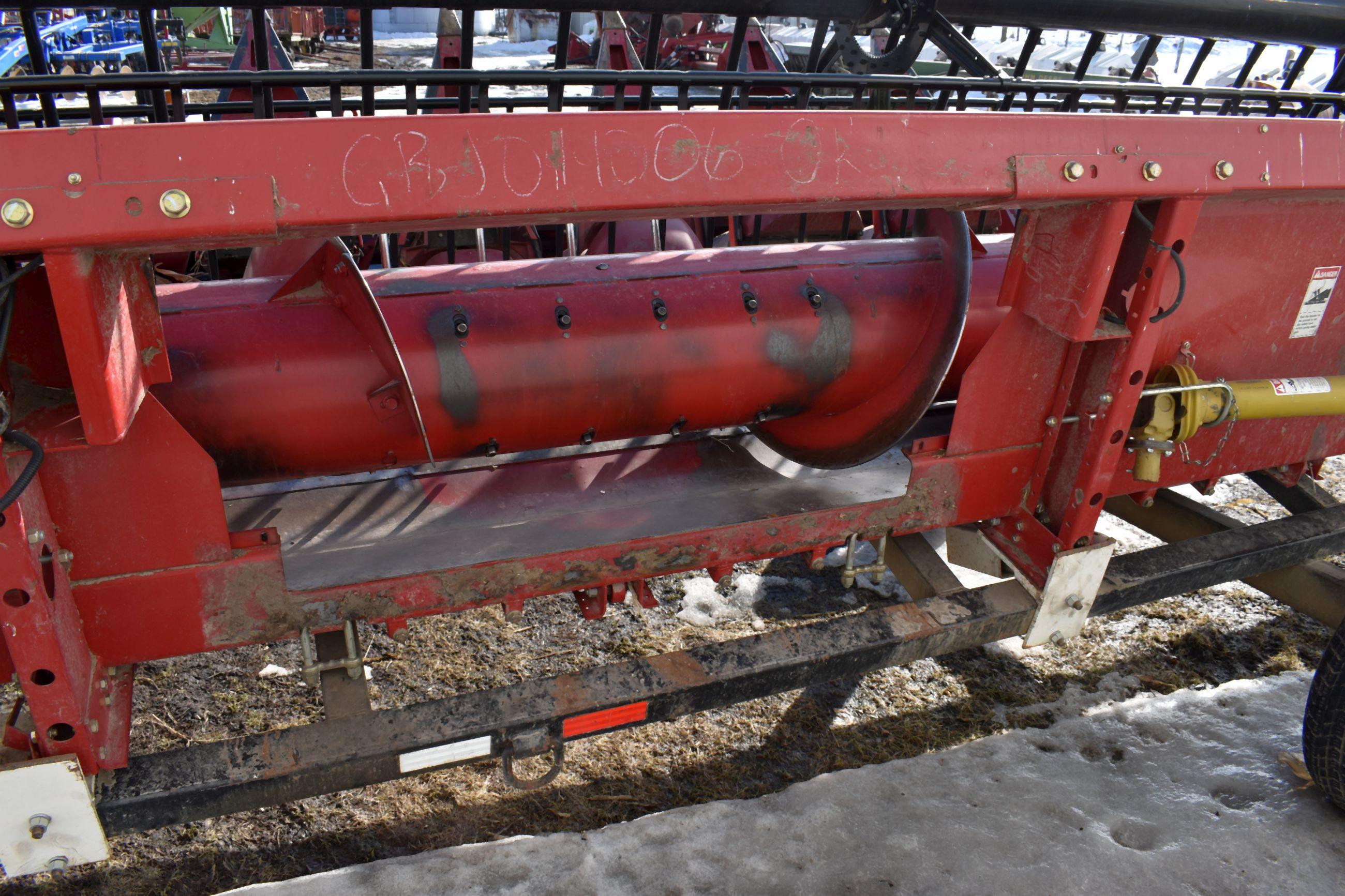 2008 Case IH 1020 Bean Head, 25’, Crary Air Reel, Fore/Aft, Stone Guard, Full Finger Auger, Dual PTO