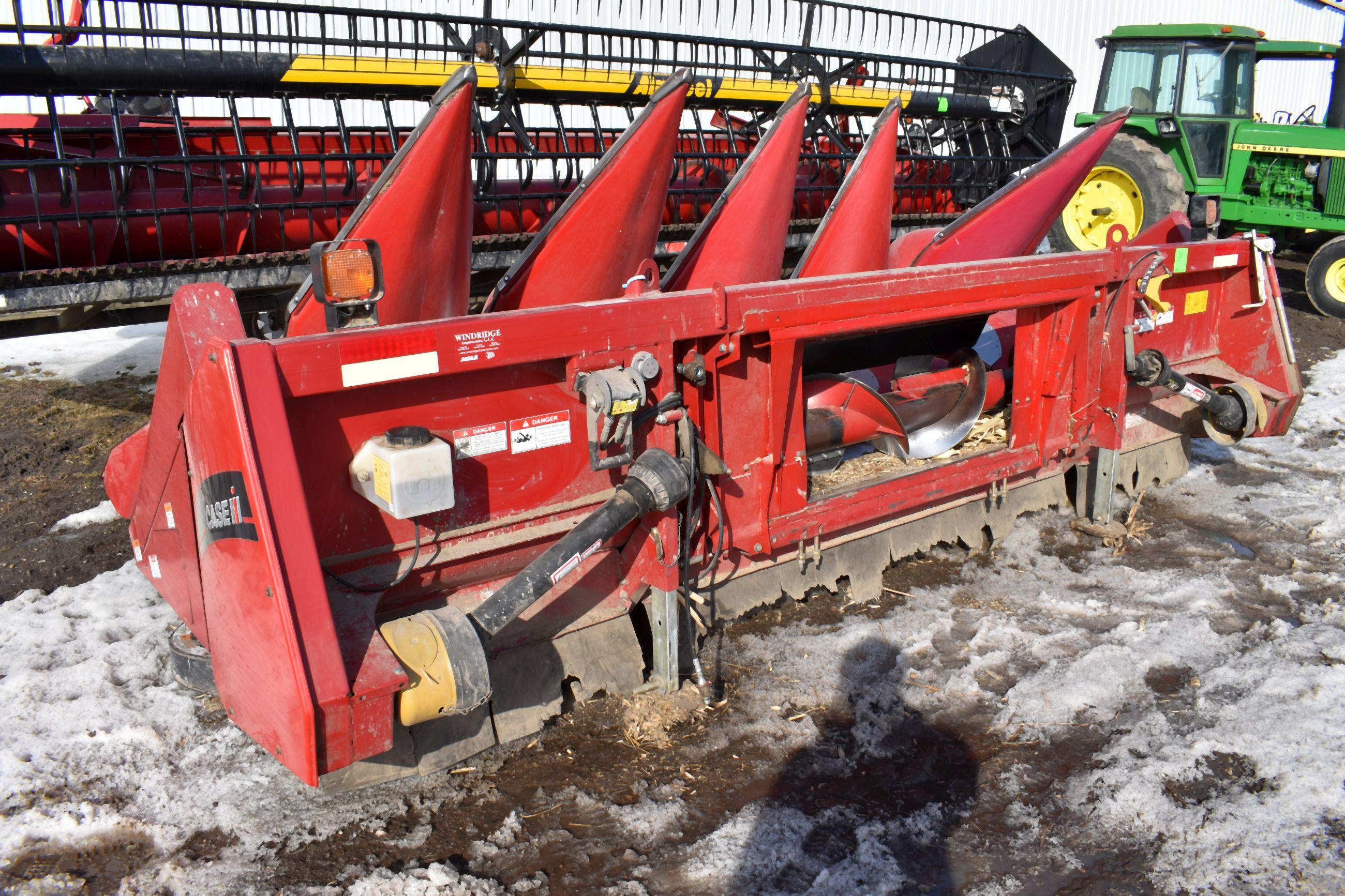 2009 Case IH 2606 Chopping Corn Head, 6 Row 30" Hydraulic Deck Plates, Poly, Very Clean, Field Track