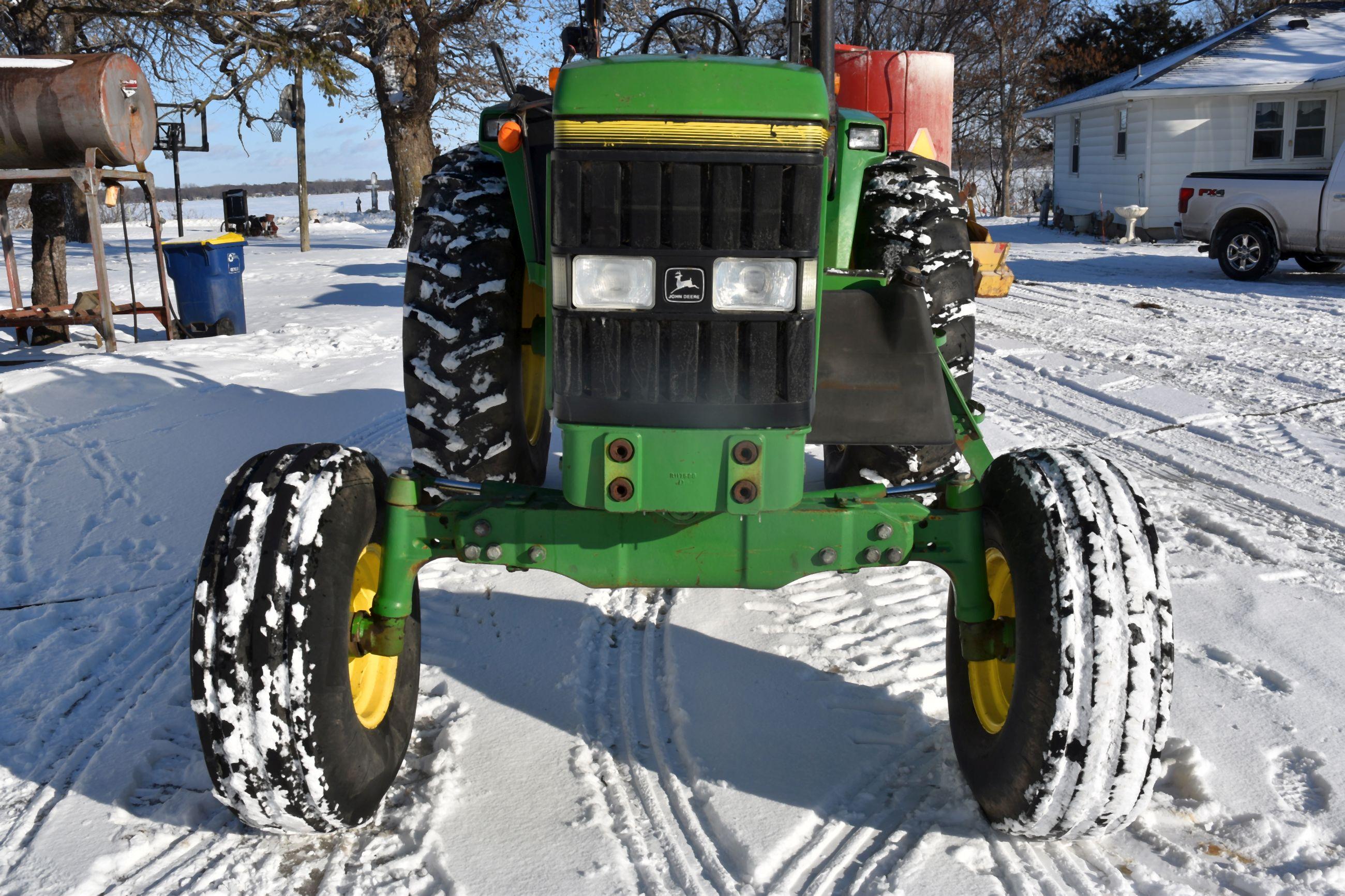 1996 John Deere 7200, 2WD, Open Station With Canopy, Quad Range, 540/1000 PTO, 2hyd, 3pt, 18.4x38 Ti