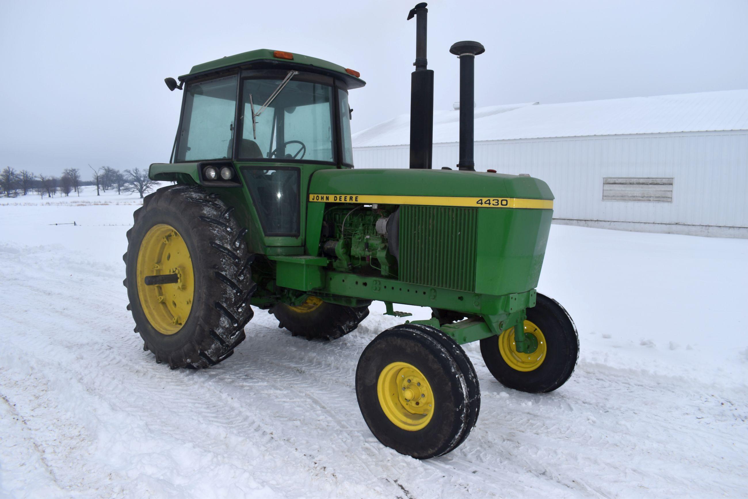 John Deere 4430, 2WD, Power Shift, 9,615 Hours, 18.4-38, 2hyd, 3pt, 540/1000 PTO, Rear End & Transmi