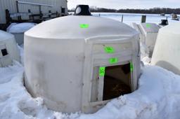 Poly Dome Calf Nursery With Buckets