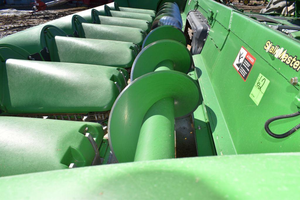 2010 John Deere 608C Stalk Master Corn Head, Chopping Head, 8 Row 30”, Dual PTO, Row Sense, Hydrauli