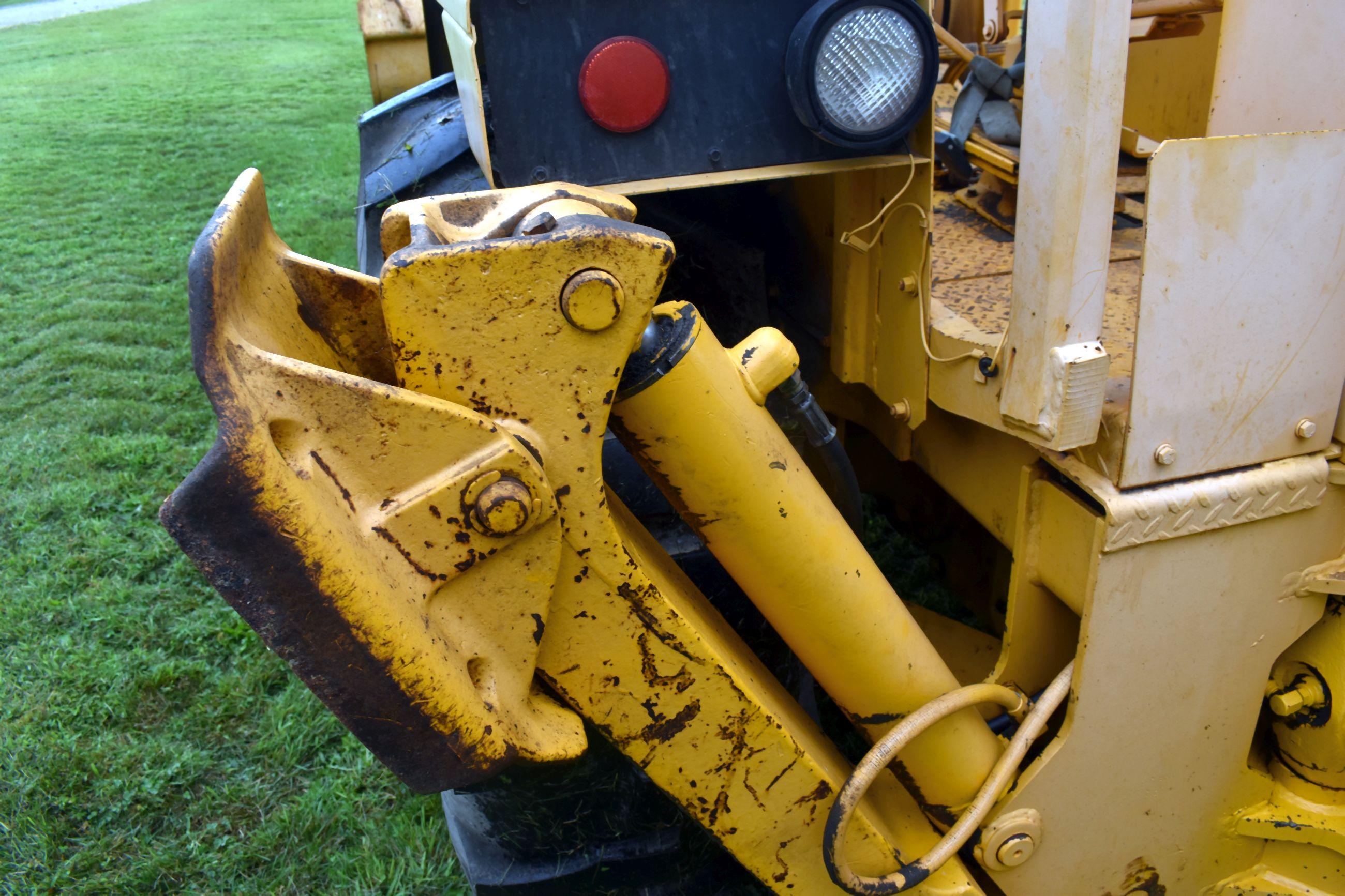 John Deere 410 Rubber Tired Backhoe/Loader, Diesel, 5,326 Hours, ROPS, 18.4-24 Tires, Shuttle Shift,