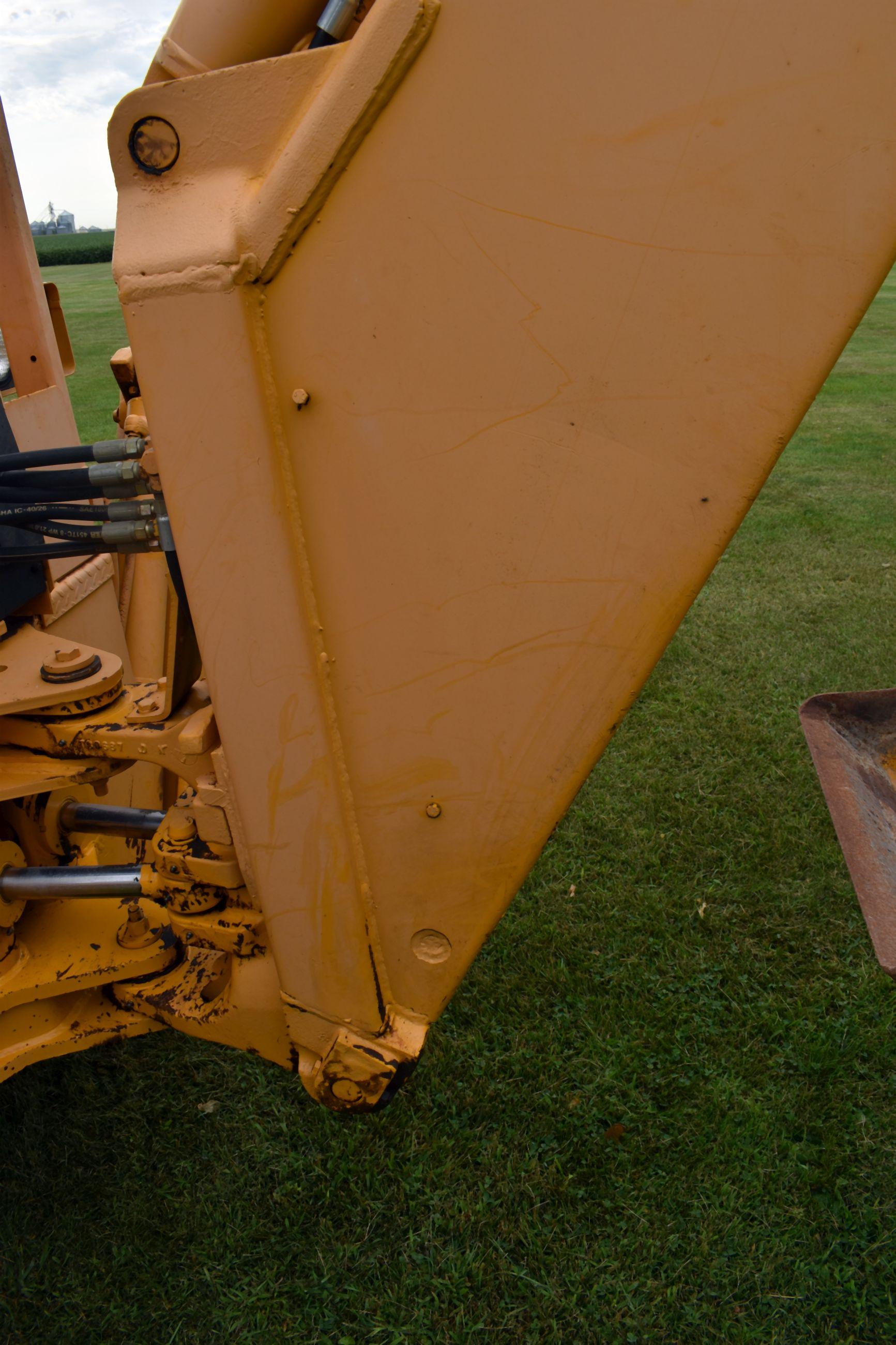 John Deere 410 Rubber Tired Backhoe/Loader, Diesel, 5,326 Hours, ROPS, 18.4-24 Tires, Shuttle Shift,