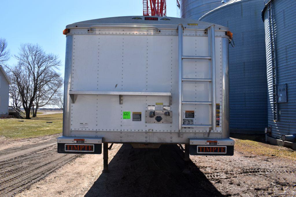 2006 Timpte Hopper Bottom Grain Trailer, 40’x66”x96”, Spring Ride, 24.5 Tires, Full Aluminum Rims, R