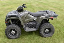 2017 Polaris Sportsman 450 H.O. EFI, On Demand AWD, Automatic Transmission, 3,176 Miles, Rear Rack,