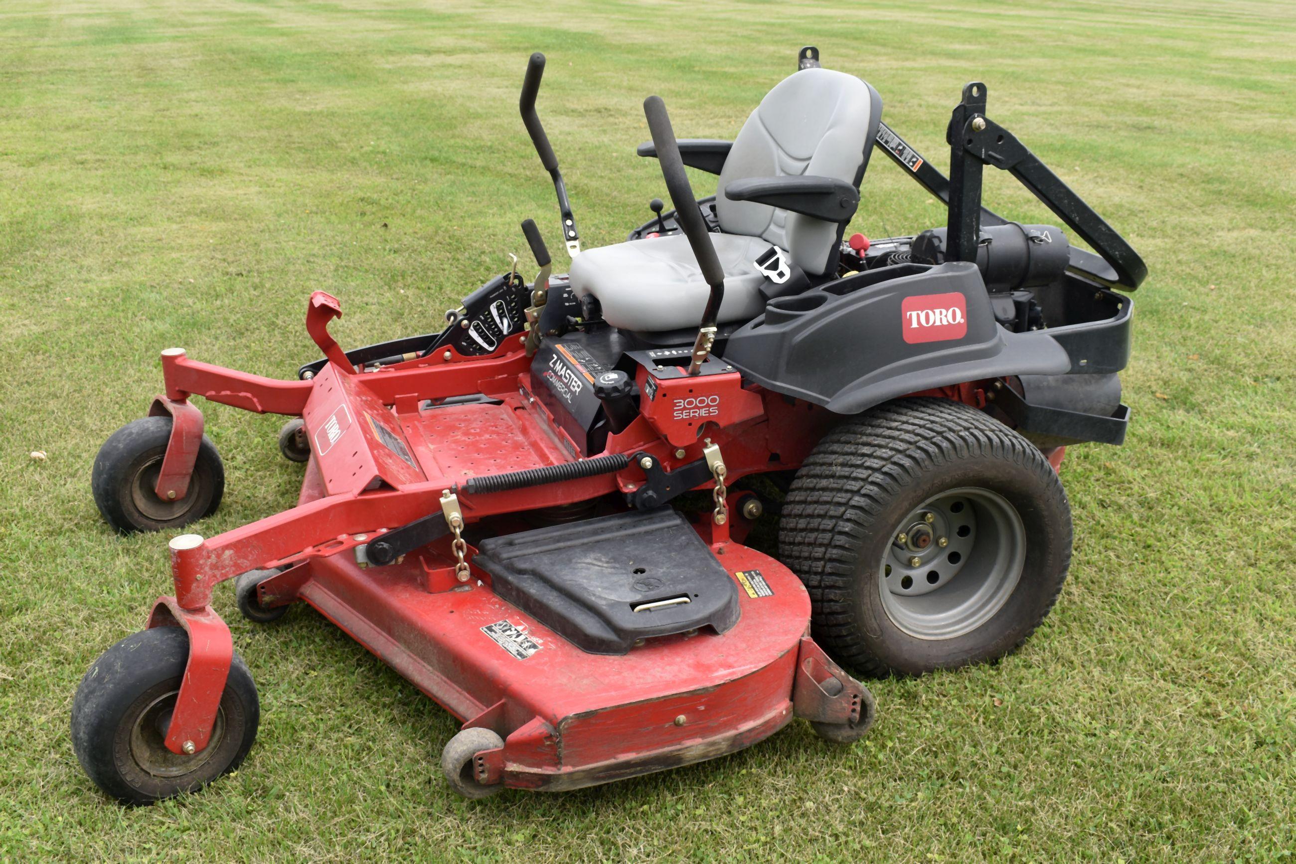 2018 Toro Z Master Commercial Zero Turn Lawn Mower, 3000 Series, 72” Deck, 191 Hours, Kohler Command