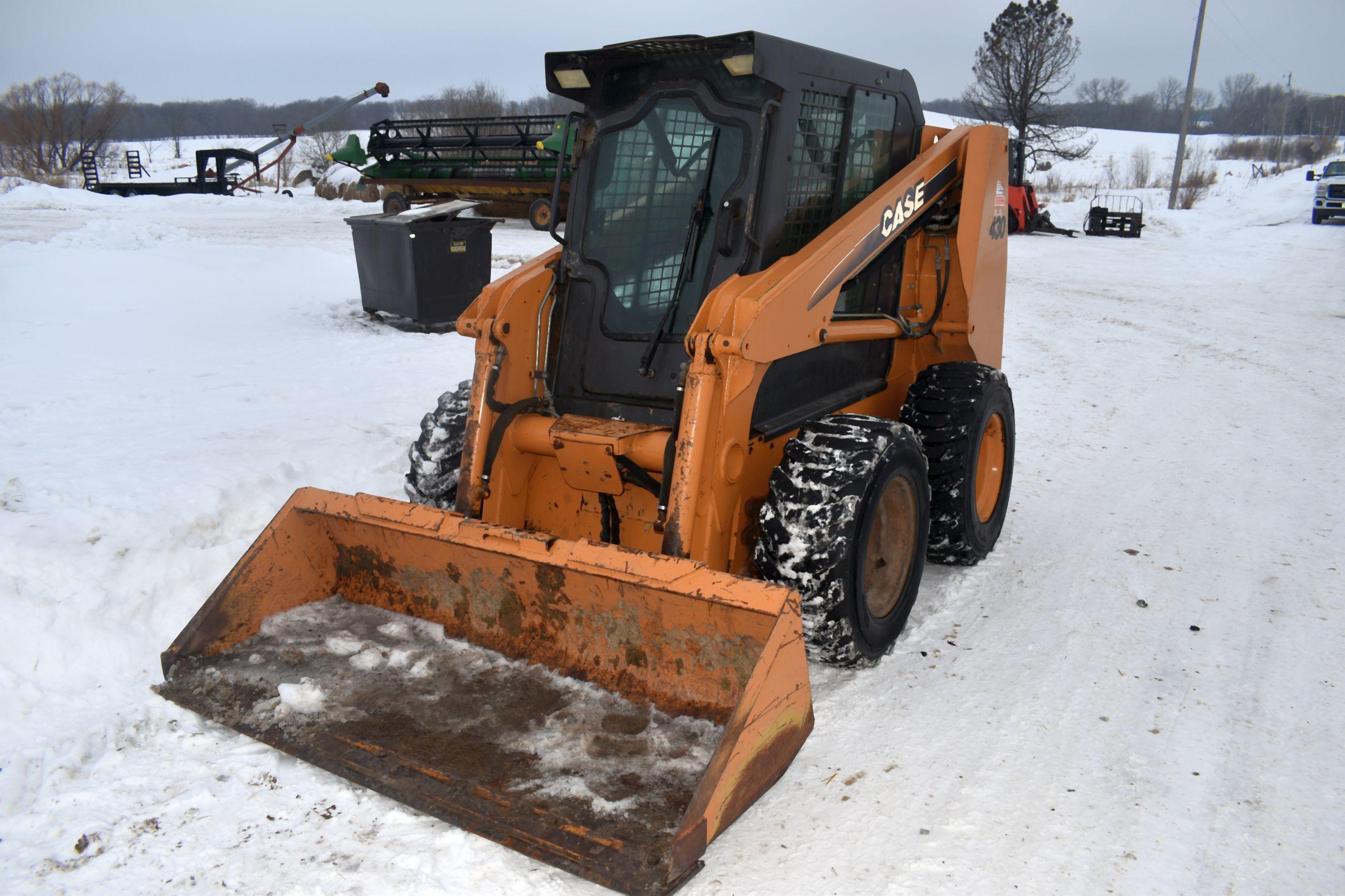 2005 Case 430 Skid Loader, 2,006 Actual Hours, Cab, Heat, Aux Hyd, Quick Attach, Hand Controls, SN: