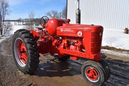 Farmall Super M Tractor Factory LP Gas, Clam Shell Fender, Completely Restored, New 14.9-38 Tires, P