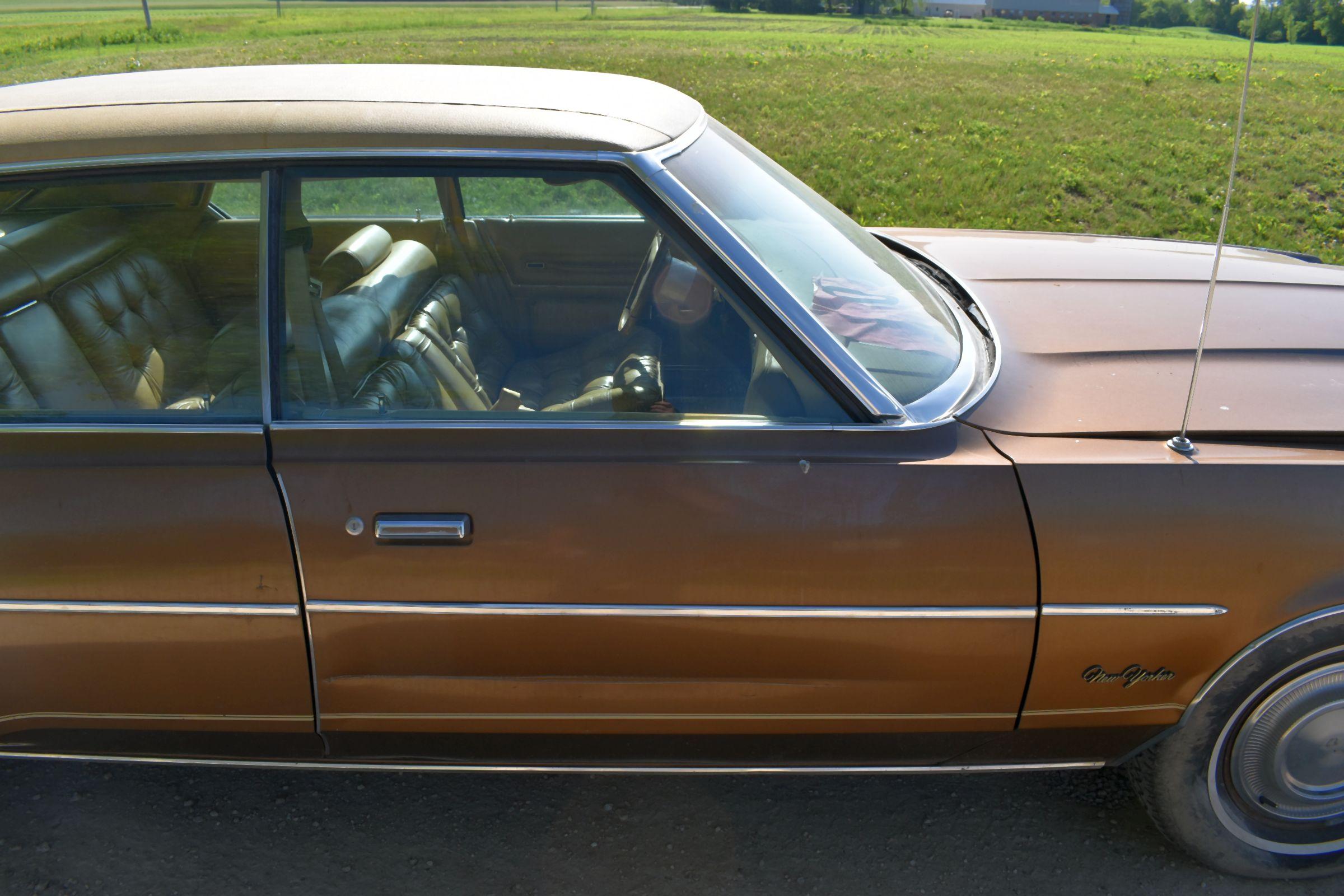 1978 Chrysler New Yorker 4 Door Car, 34,530 Miles Showing, 400ci Engine, Auto Transmission, Vinyl To