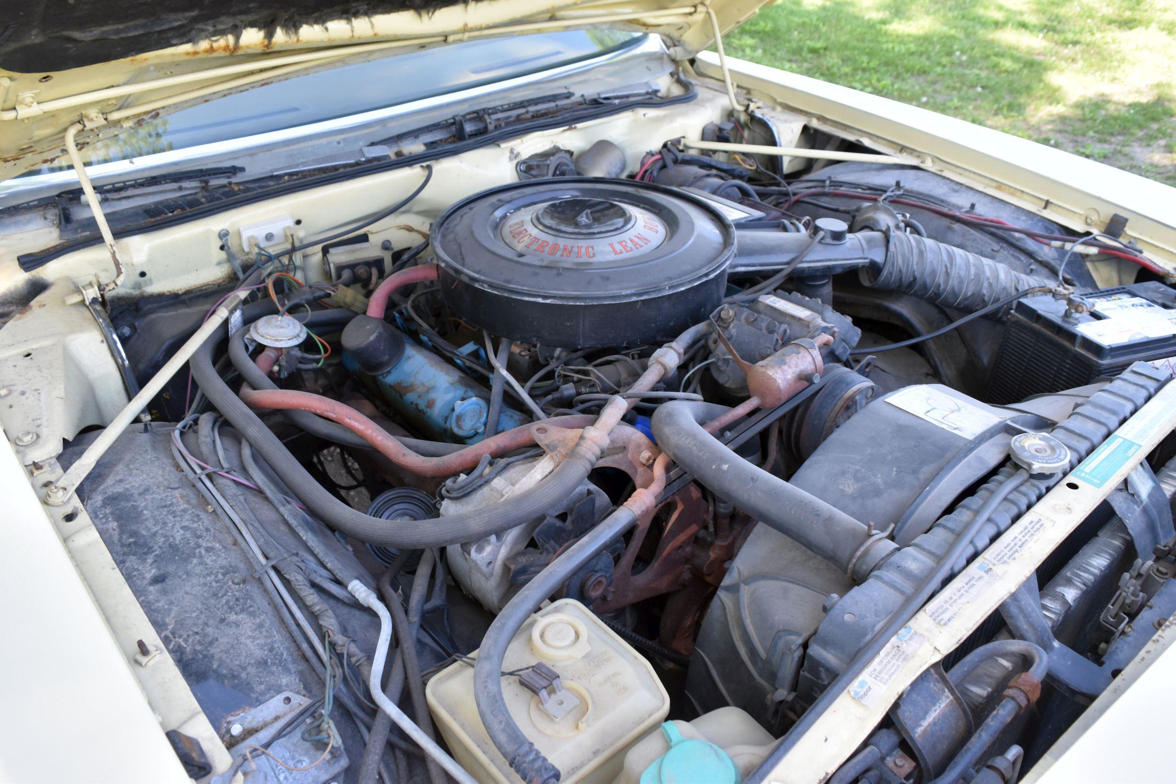 1977 Chrysler New Yorker 4 Door Car, 93,141 Original Miles, 440ci Engine, Auto Transmission, Plastic