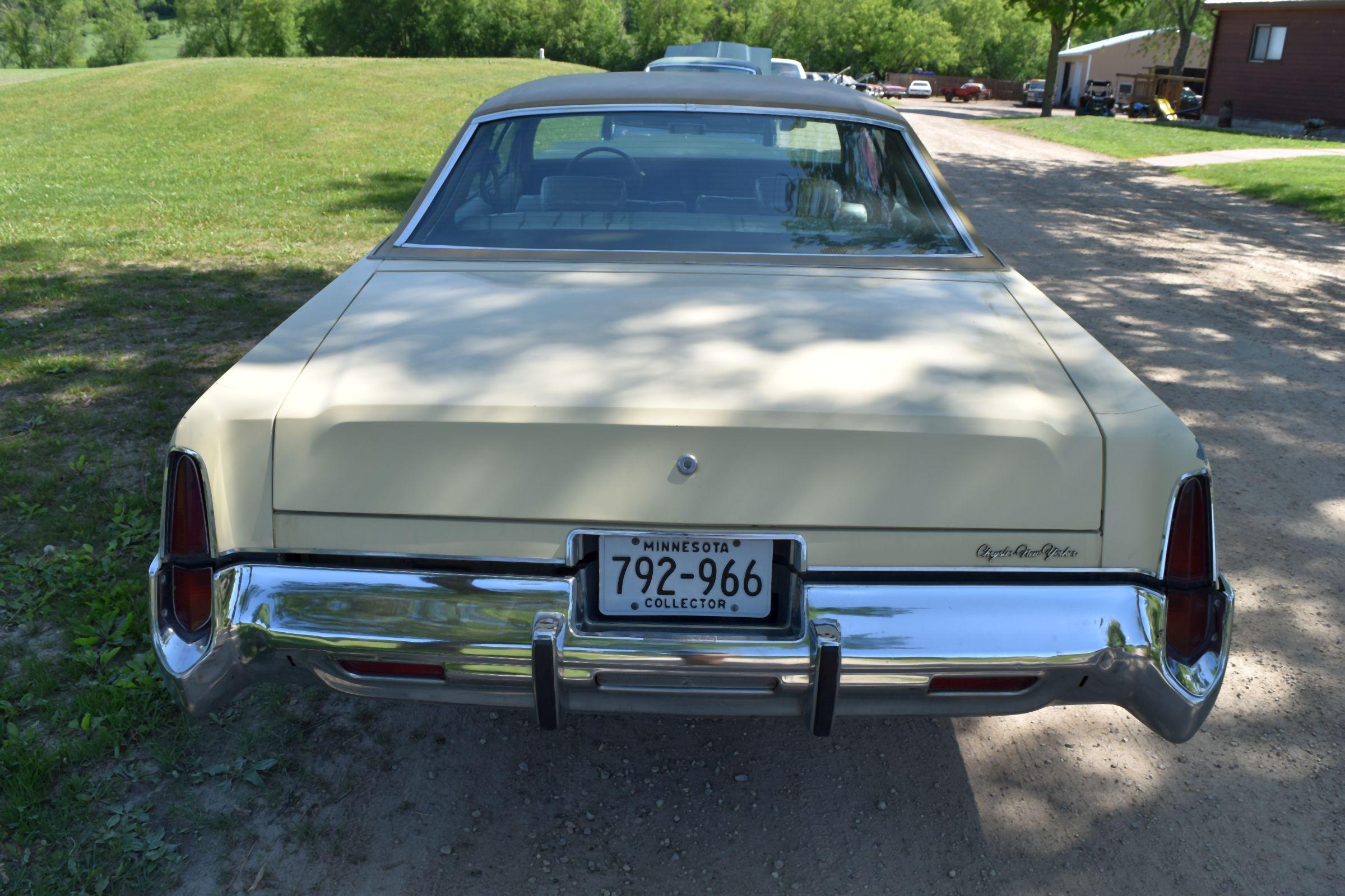 1977 Chrysler New Yorker 4 Door Car, 93,141 Original Miles, 440ci Engine, Auto Transmission, Plastic