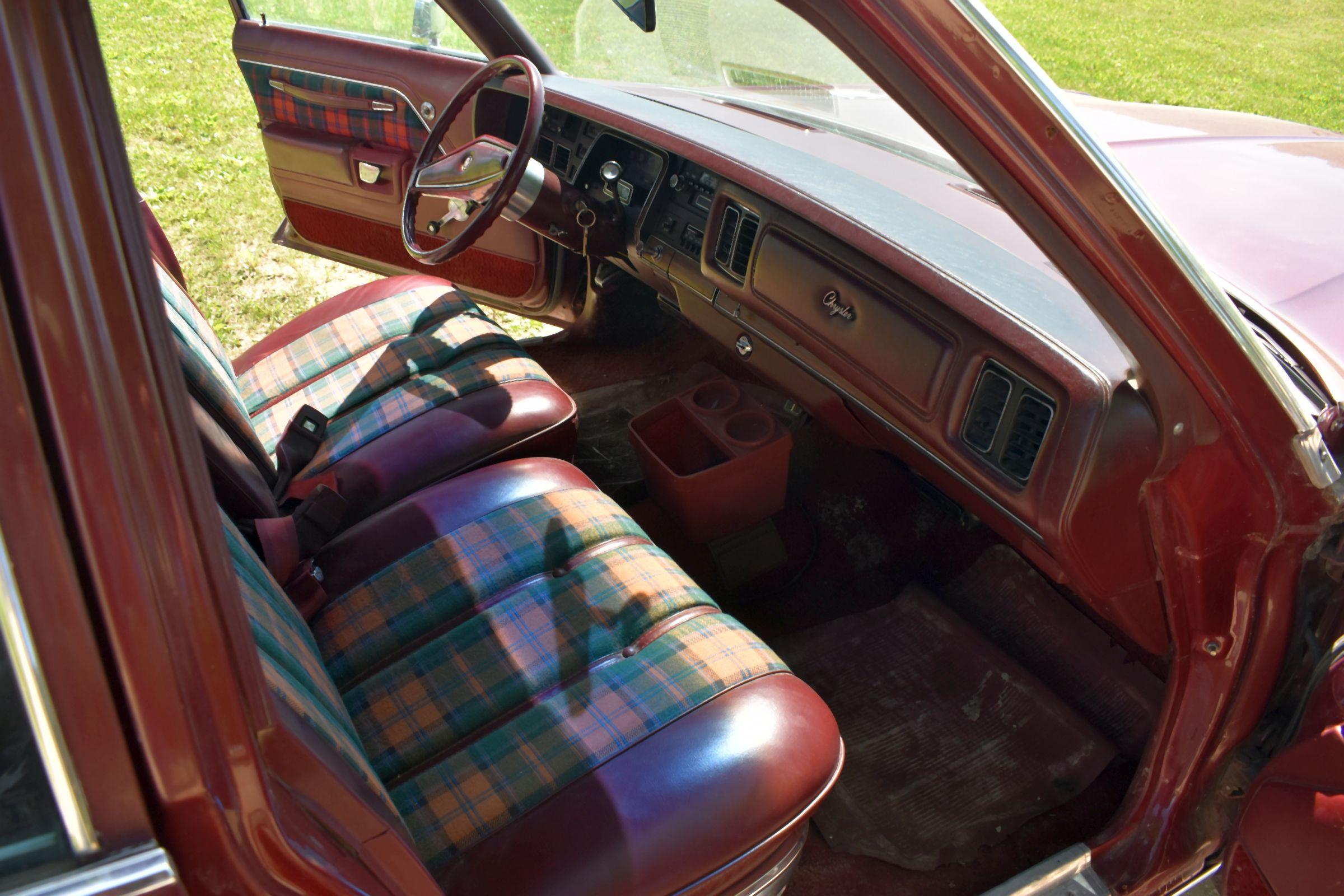 1976 Chrysler Newport Custom 4 Door Sedan, 62,021 Miles, Original Miles, Maroon In Color, 400Ci Engi