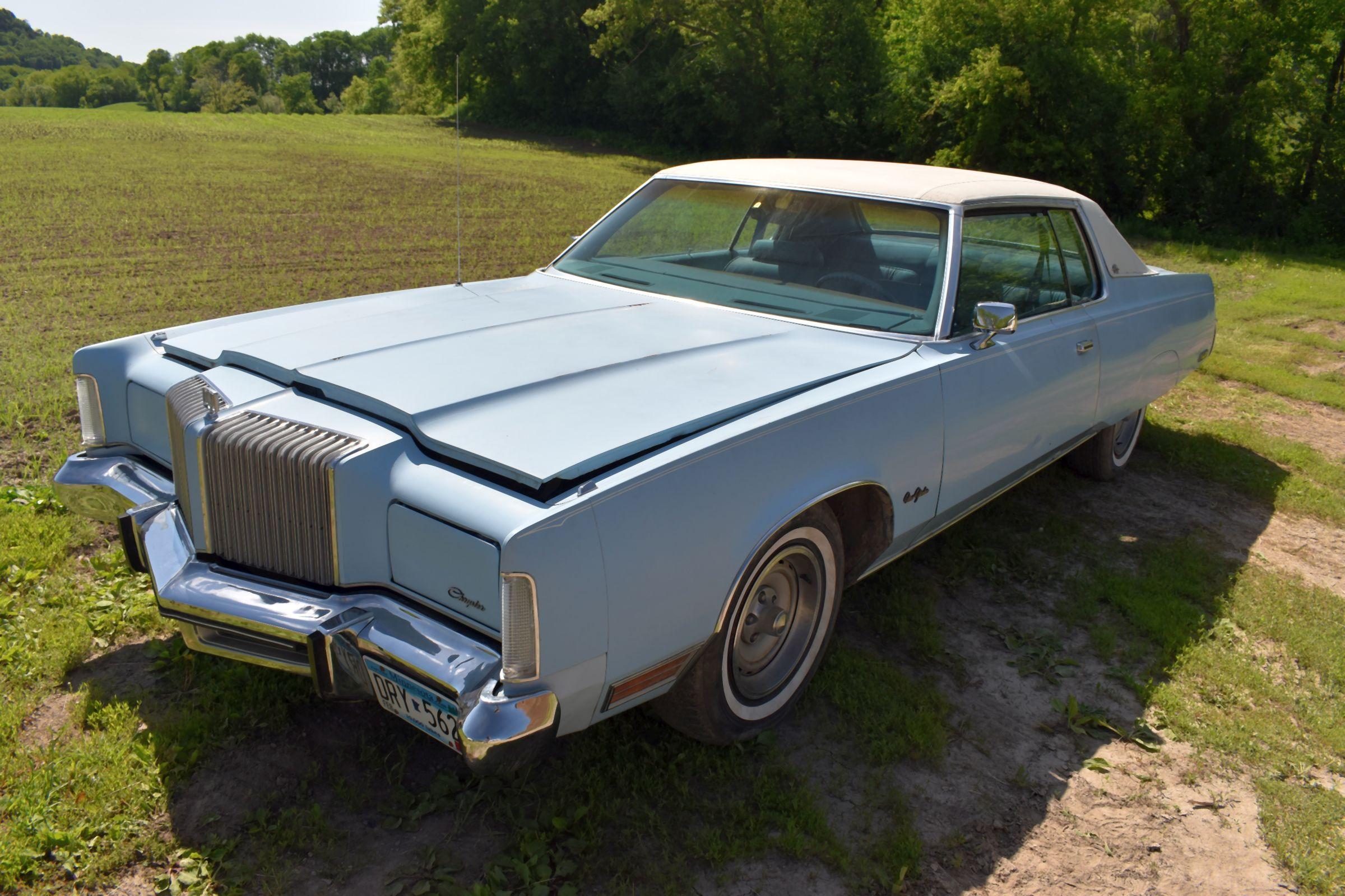 1977 Chrysler New Yorker 2 Door Car, 26,114 Miles, Original Miles, Vinyl Top, 440ci Engine, Auto Tra