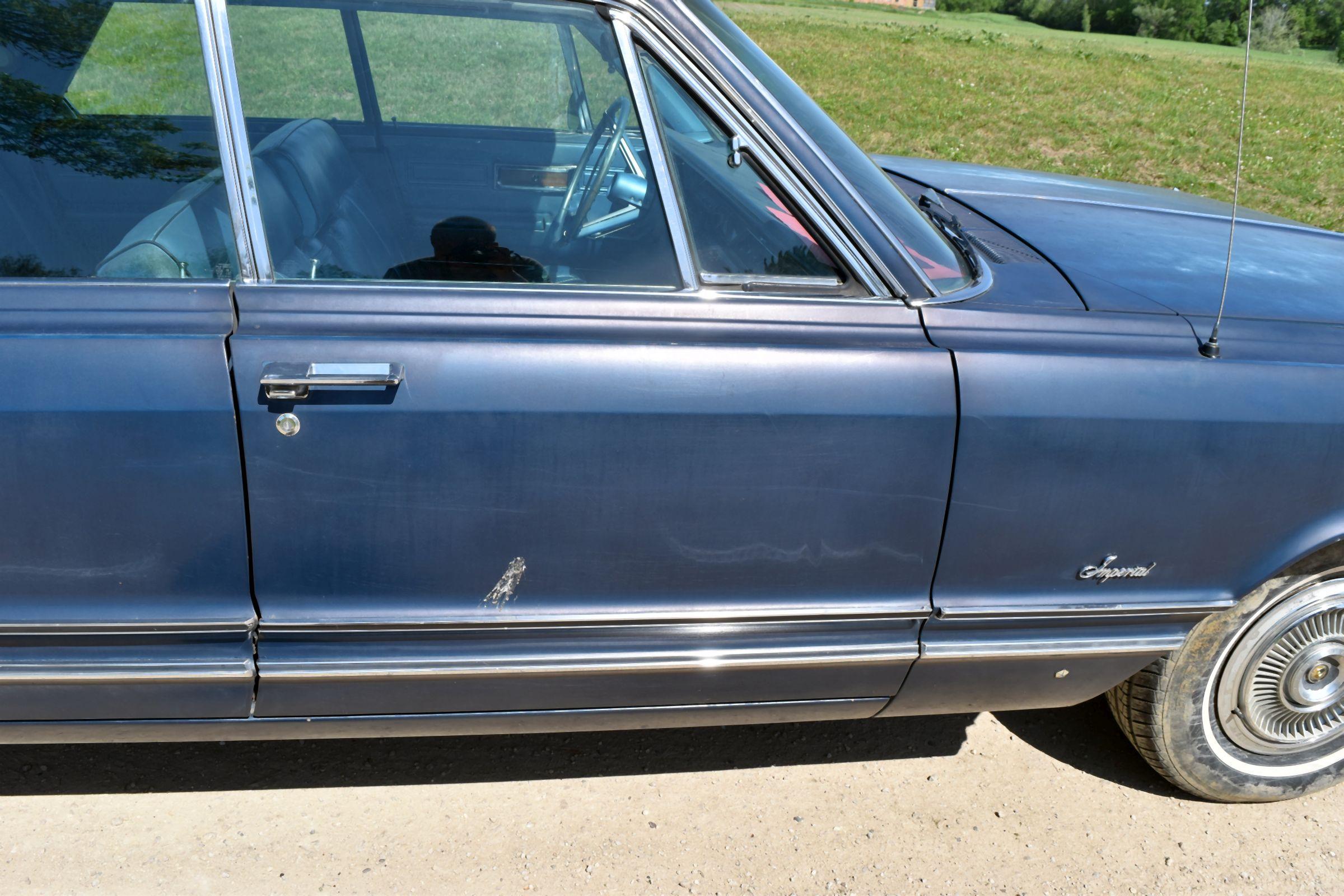 1968 Chrysler Imperial 4 Door Car, 96,355 Original Miles, 440ci Engine, New Transmission Auto, Blue