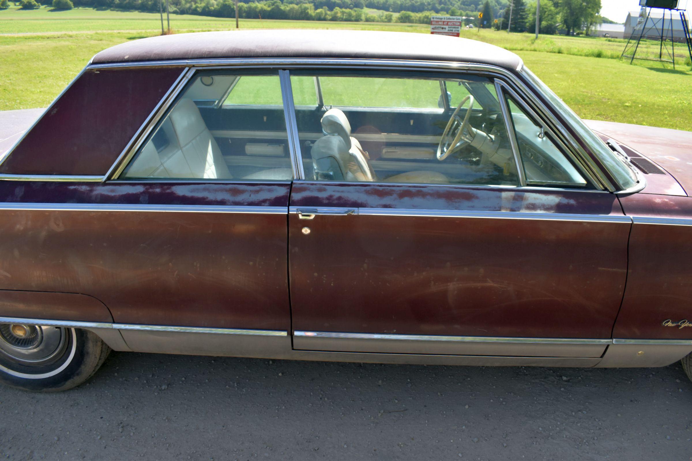 1966 Chrysler New Yorker 2 Door Car, 37,308 Miles, Original Miles, 440ci Engine, Auto Transmission,