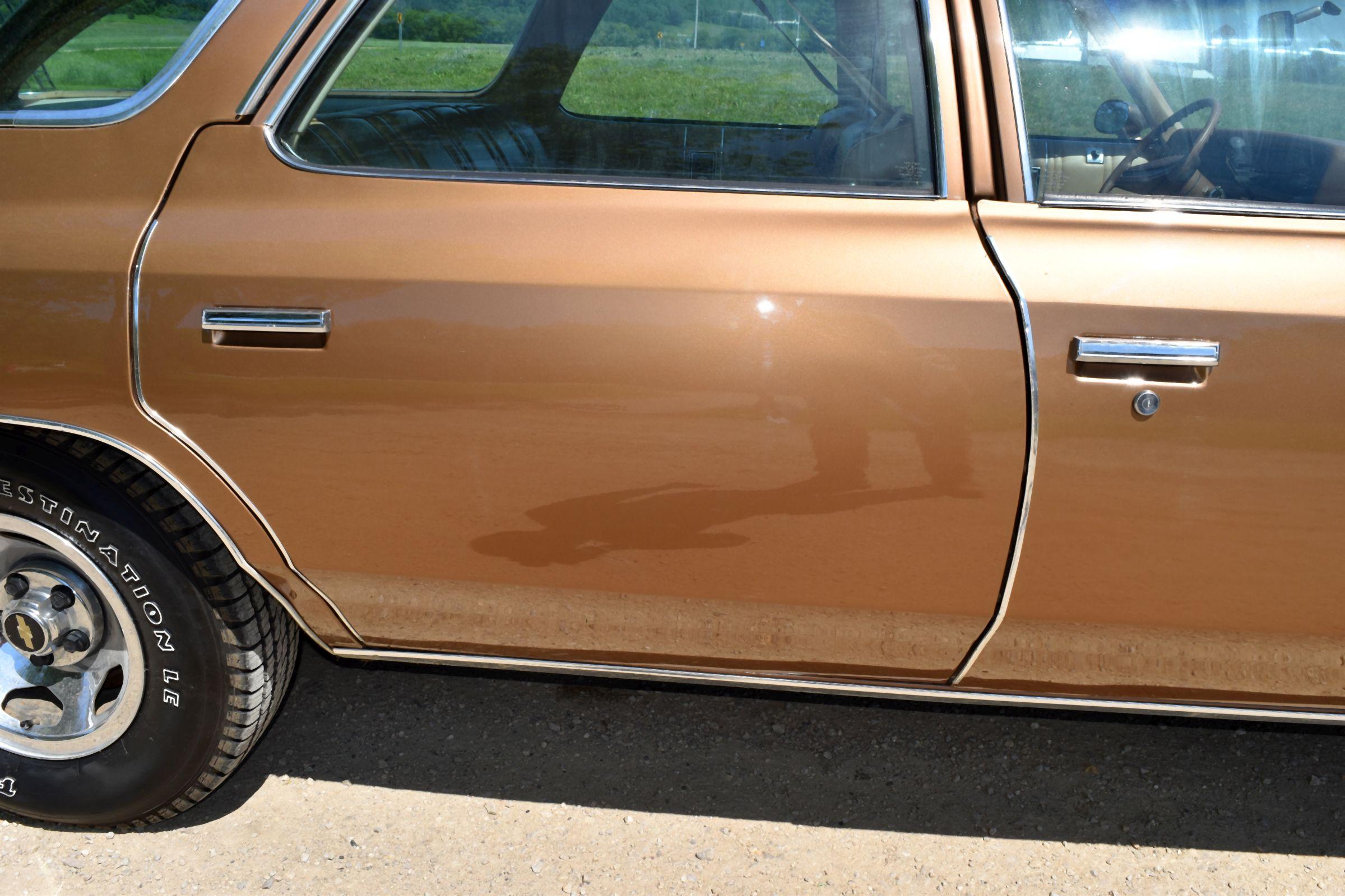 1976 Chevrolet Impala Wagon 4 Door Car, 82,885 Miles, Original Miles, 400ci Engine, Auto Transmissio