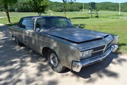 1965 Chrysler Crown  Imperial 4 Door Car, 62,391 Miles, Original Miles, Vinyl Top, Black Leather Int