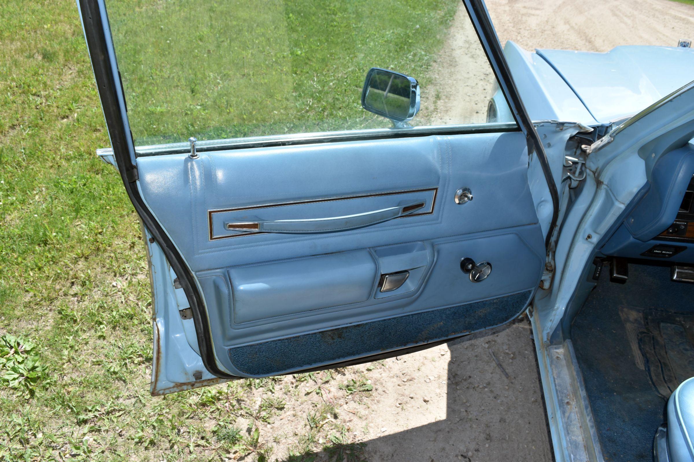 1977 Chrysler Newport 4 Door Car, 52,741 Miles, 400ci Engine, Auto Transmission, Leather Interior, V