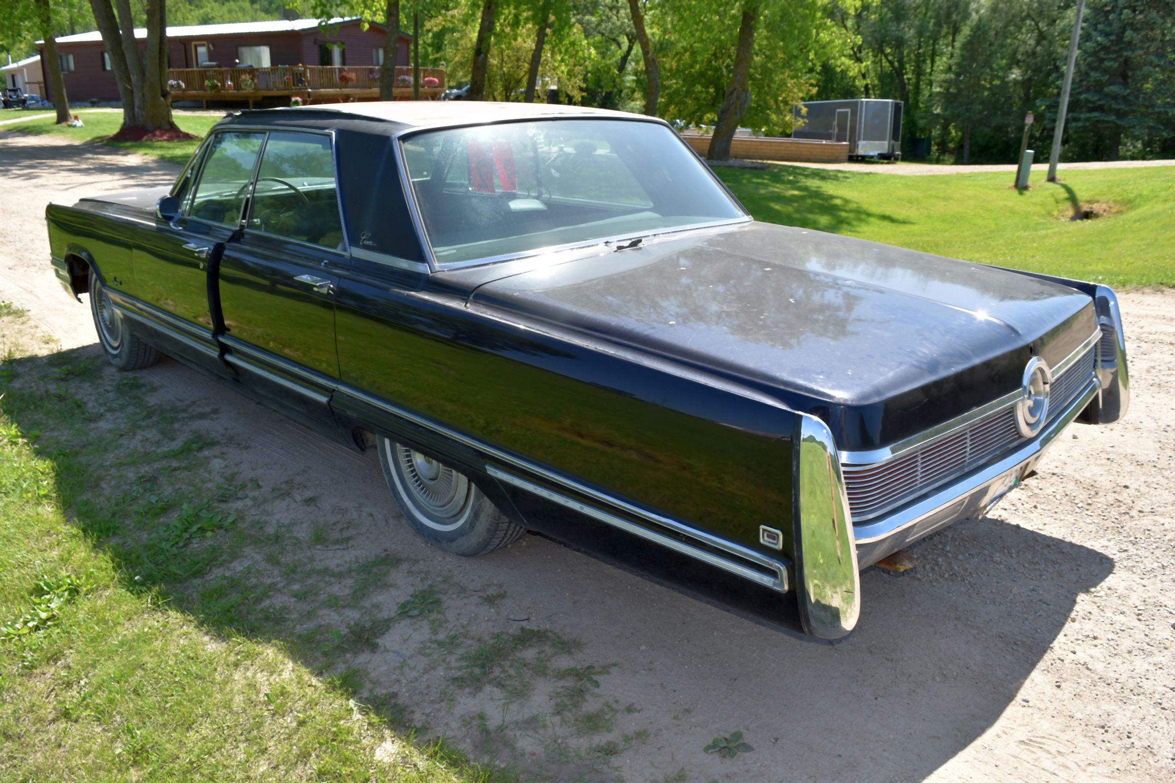 1968 Chrysler Imperial 4 Door Car, 42,647 Miles Showing, 440ci Engine, Auto Transmission, Leather In