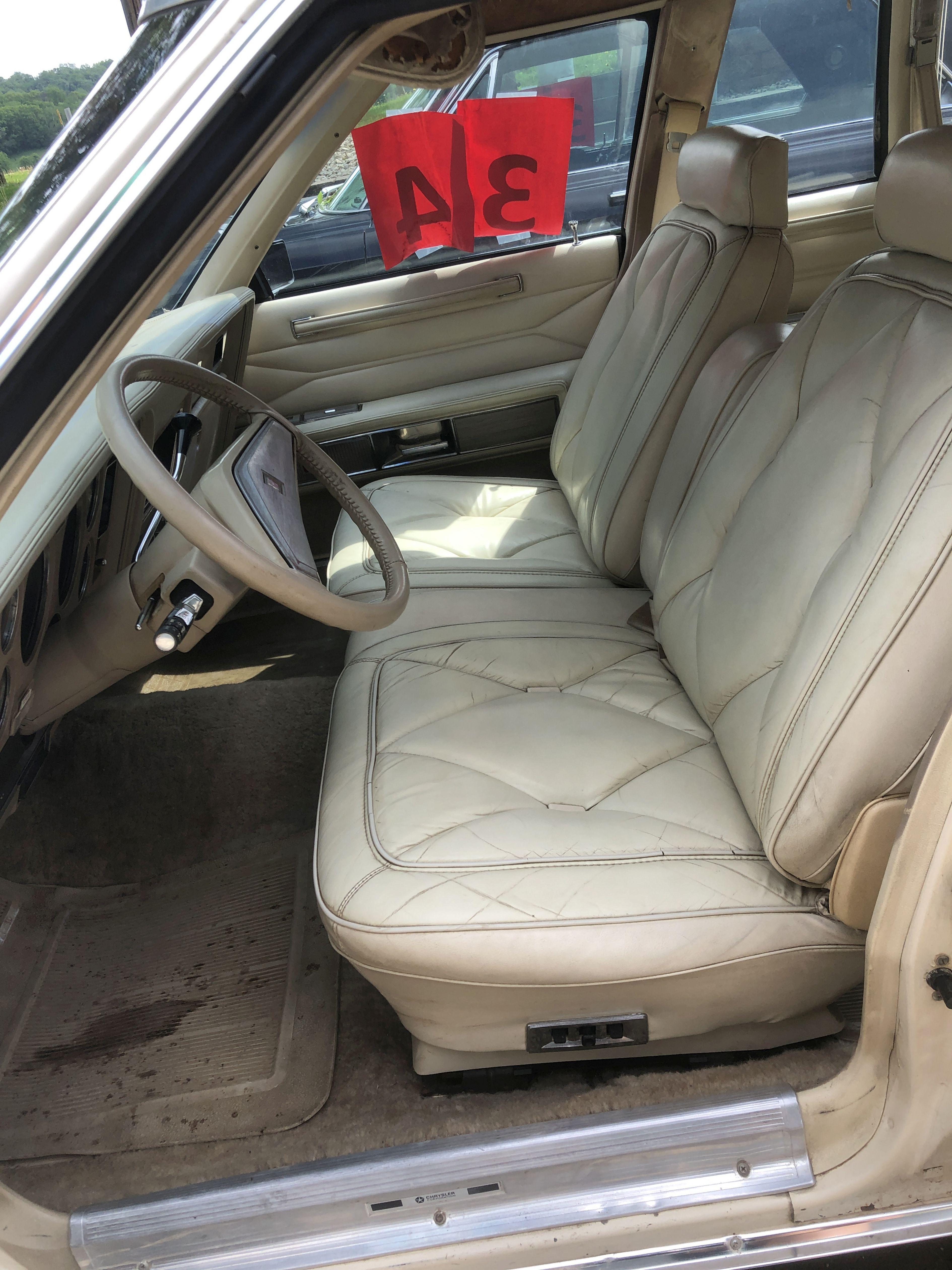 1979 Chrysler New Yorker 4 Door Car, 95,950 Miles Showing, Vinyl Top, Leather Interior, 360ci Engine