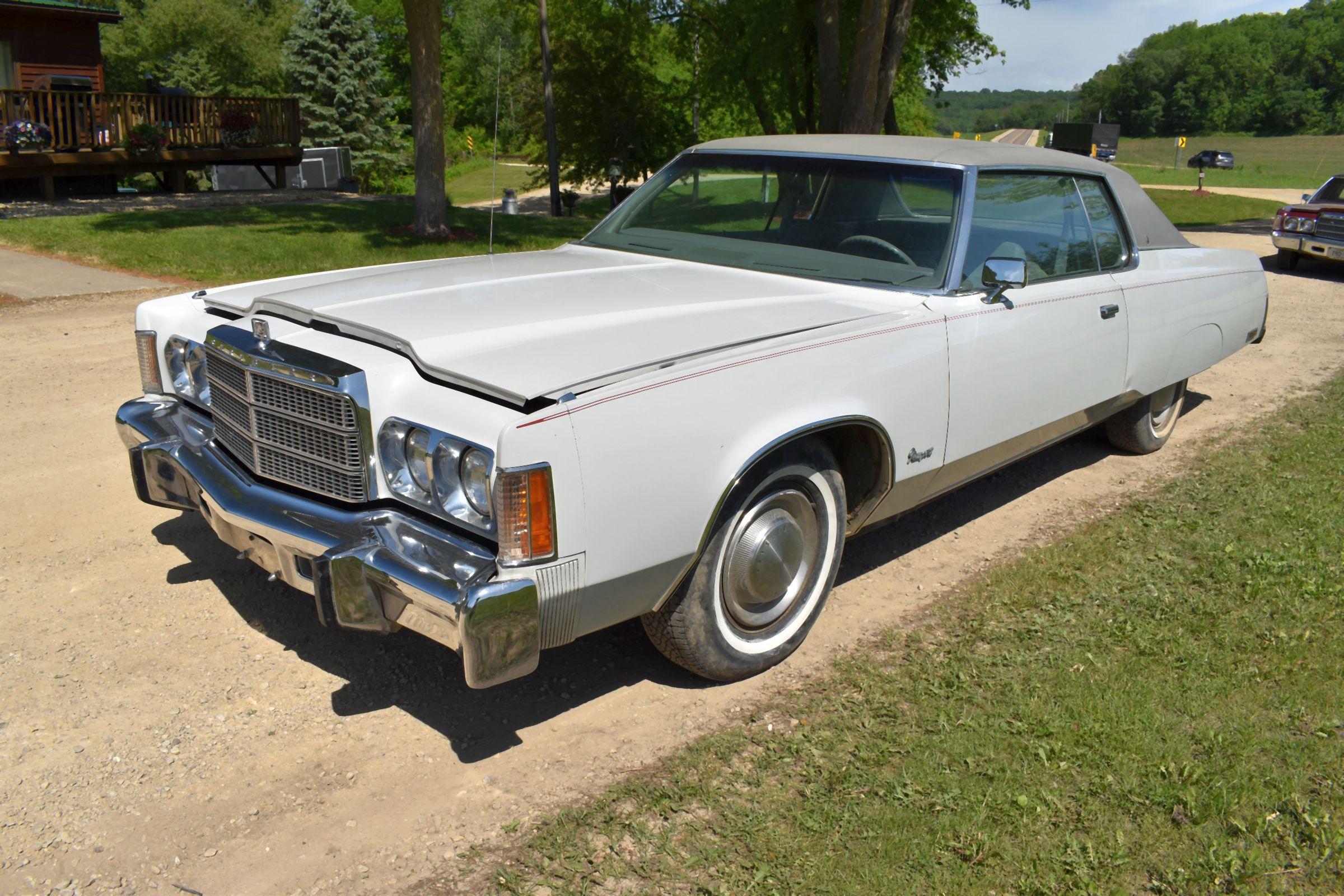 1978 Chrysler Newport 2 Door Car, One Owner, 59,222 Original Miles, 400ci Engine, Auto Transmission,