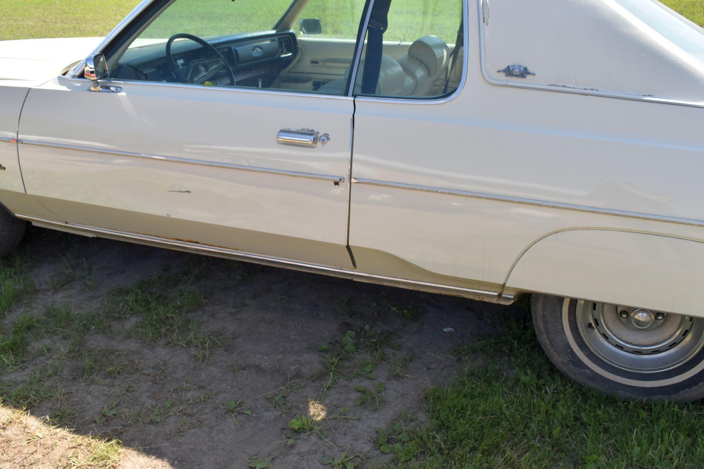 1978 Chrysler New Yorker 2 Door Car, 46,581 Miles, Original Miles, 400ci Engine, Auto Transmission,