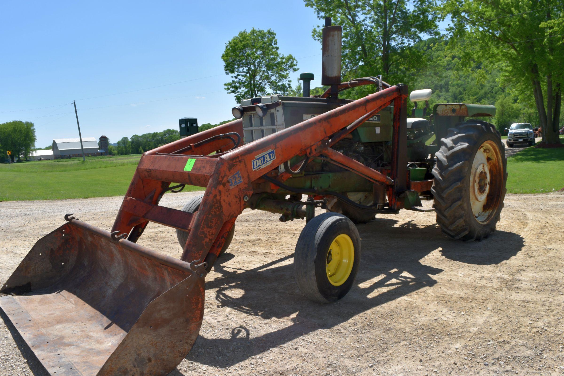 Oliver 1650 Gas Tractor, Wide Front, 15.5x38 Tires, 3pt., 540PTO, 2 Hydraulics, Square Fendes, 4,119