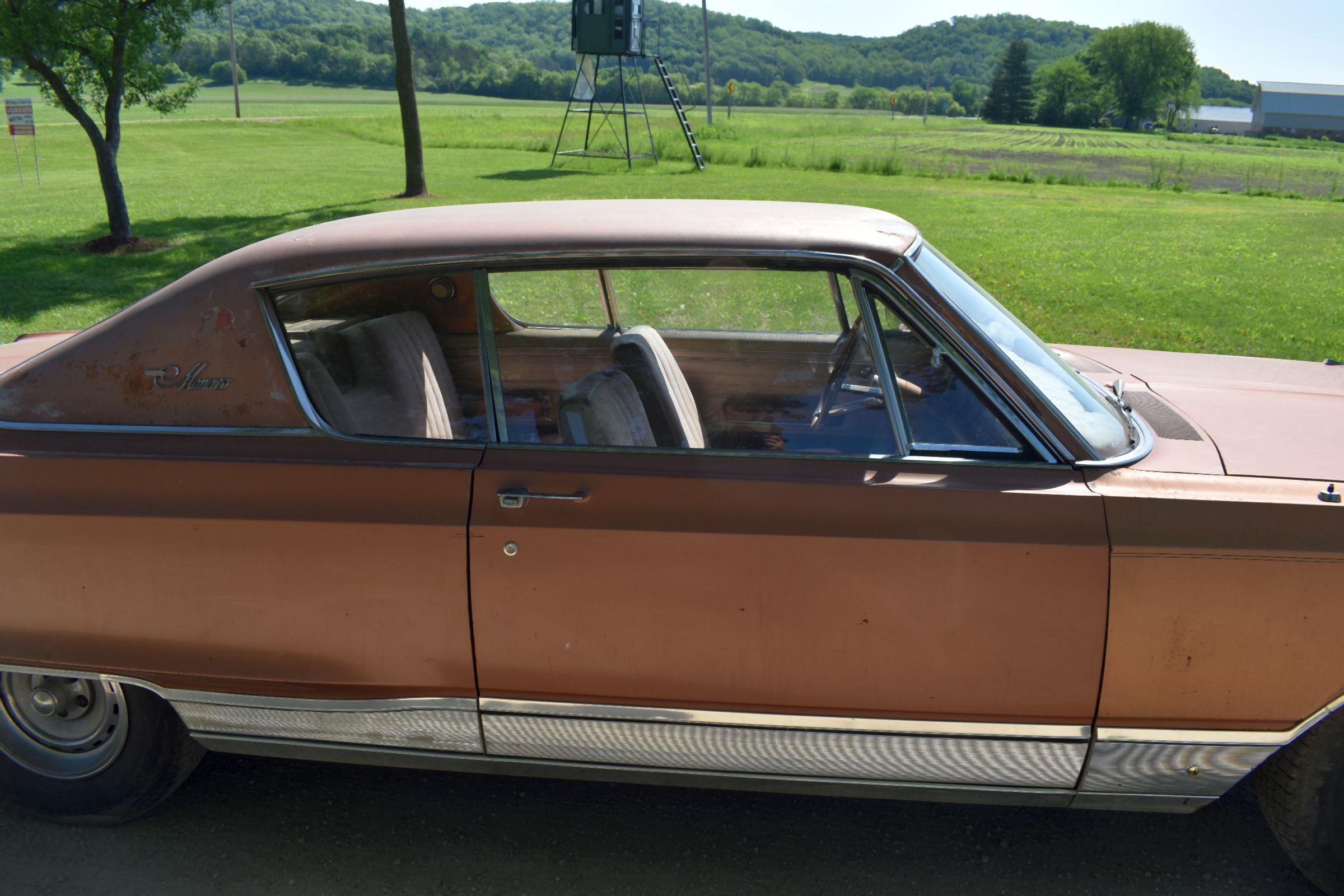 1967 Dodge Monaco 500 2 Door Car, 57,364 Miles Showing, Clothe Interior, 383ci Engine With 4 Barrel,